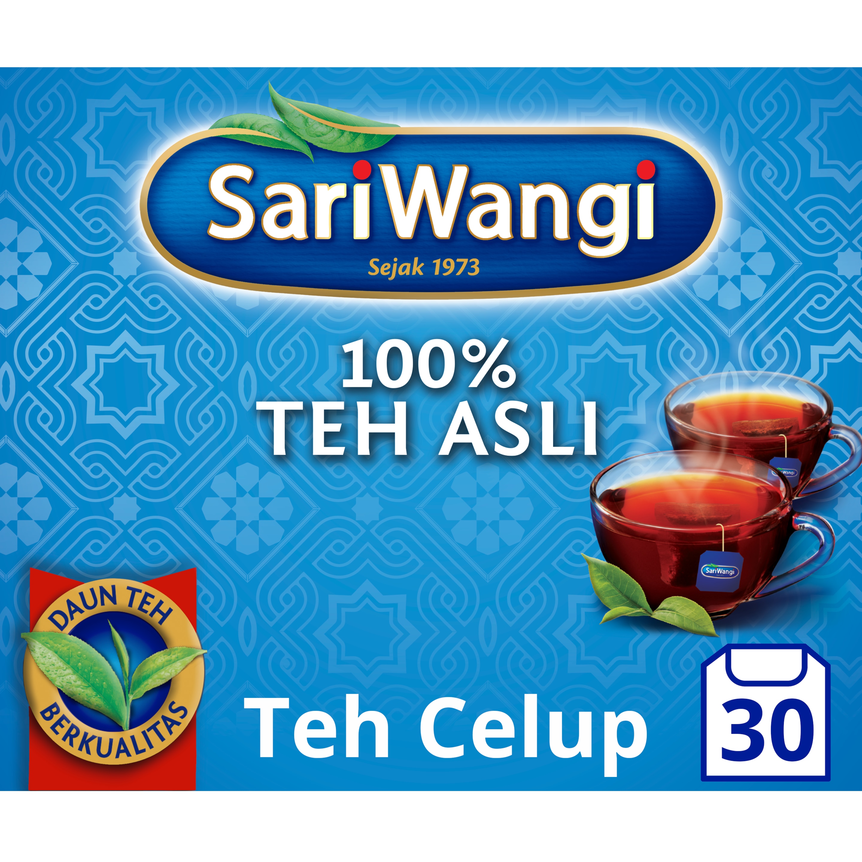 SARIWANGI 100% Teh Hitam Asli Teh Celup Membantu Kesehatan Jantung* 1.85G isi 30 packshot