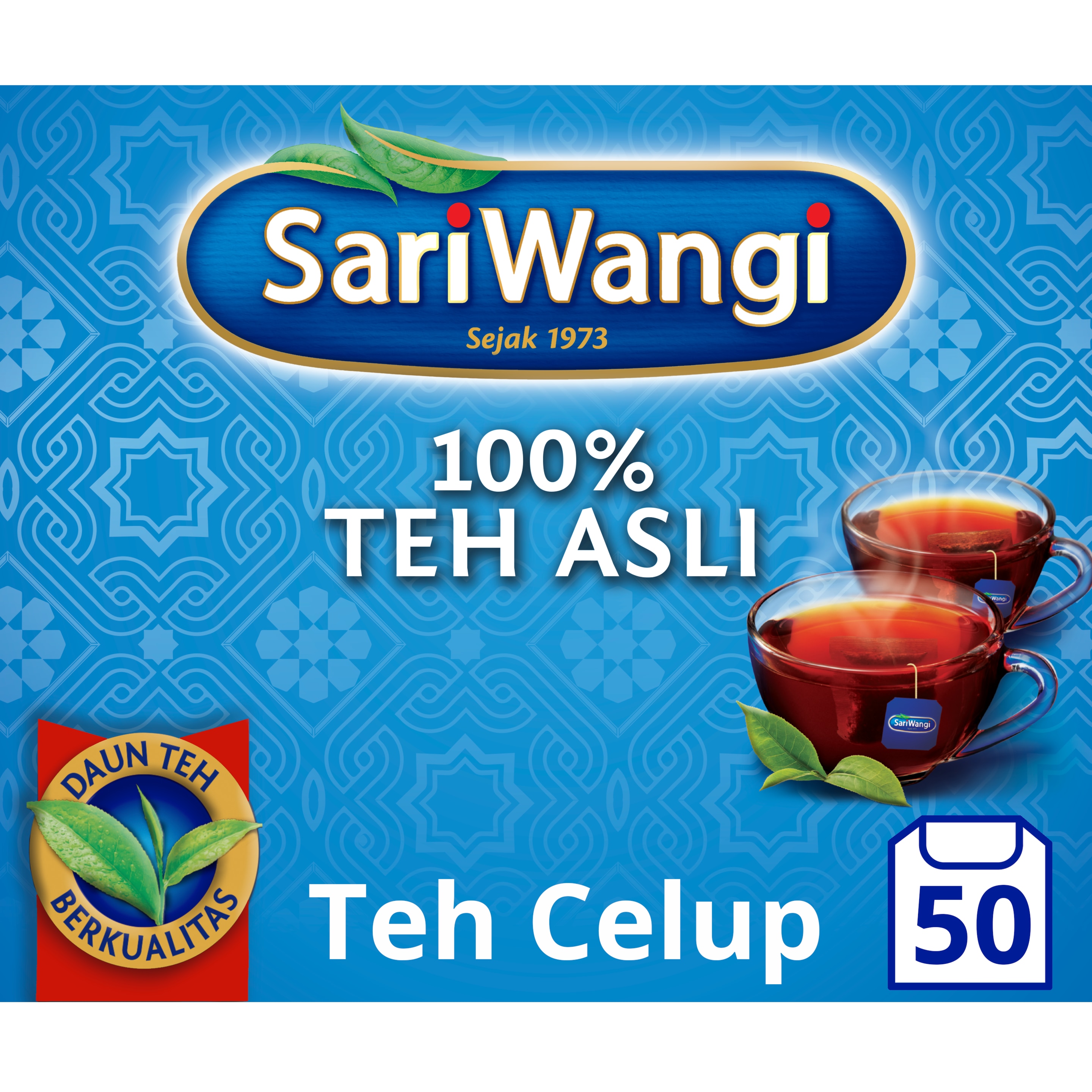 Sariwangi 100% Teh Hitam Asli Teh Celup Membantu Kesehatan Jantung* 1.85G isi 50 packshot