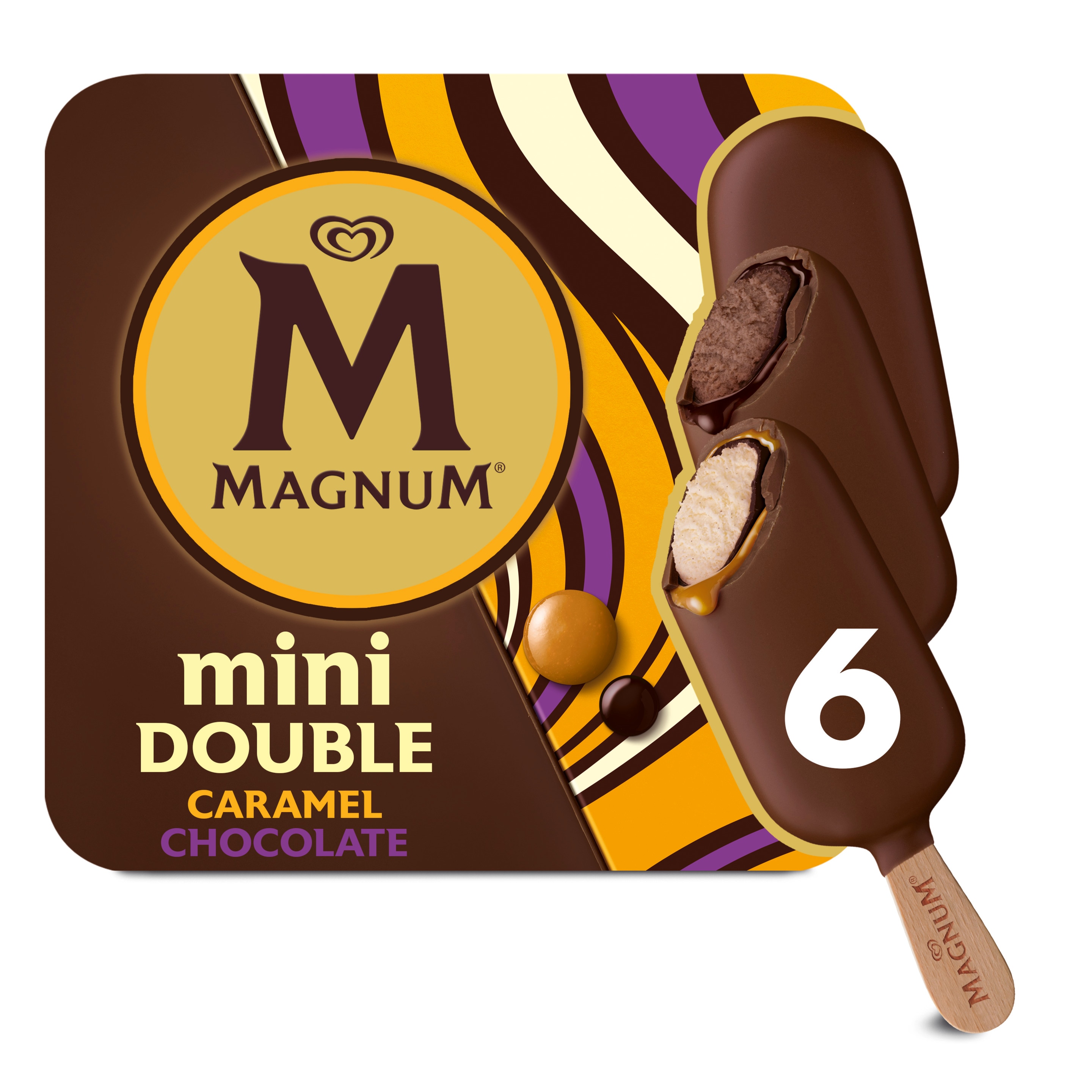 Magnum Double Chocolate & Caramel Ice Cream 6 x 60ml