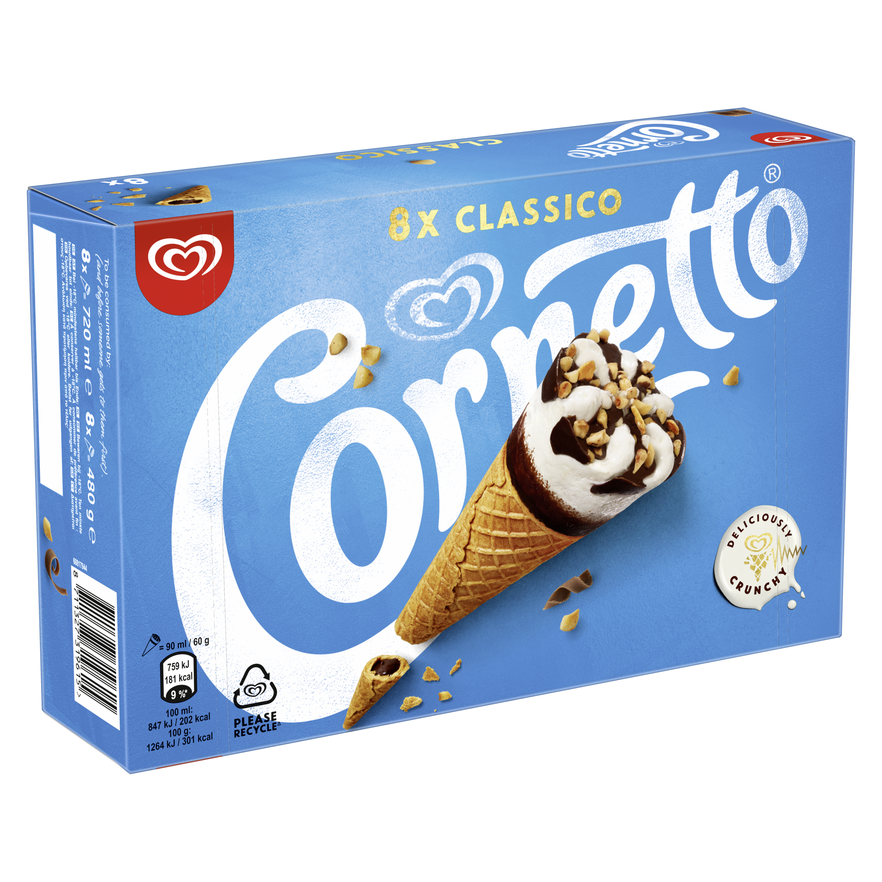Cornetto Classico 8-pak
