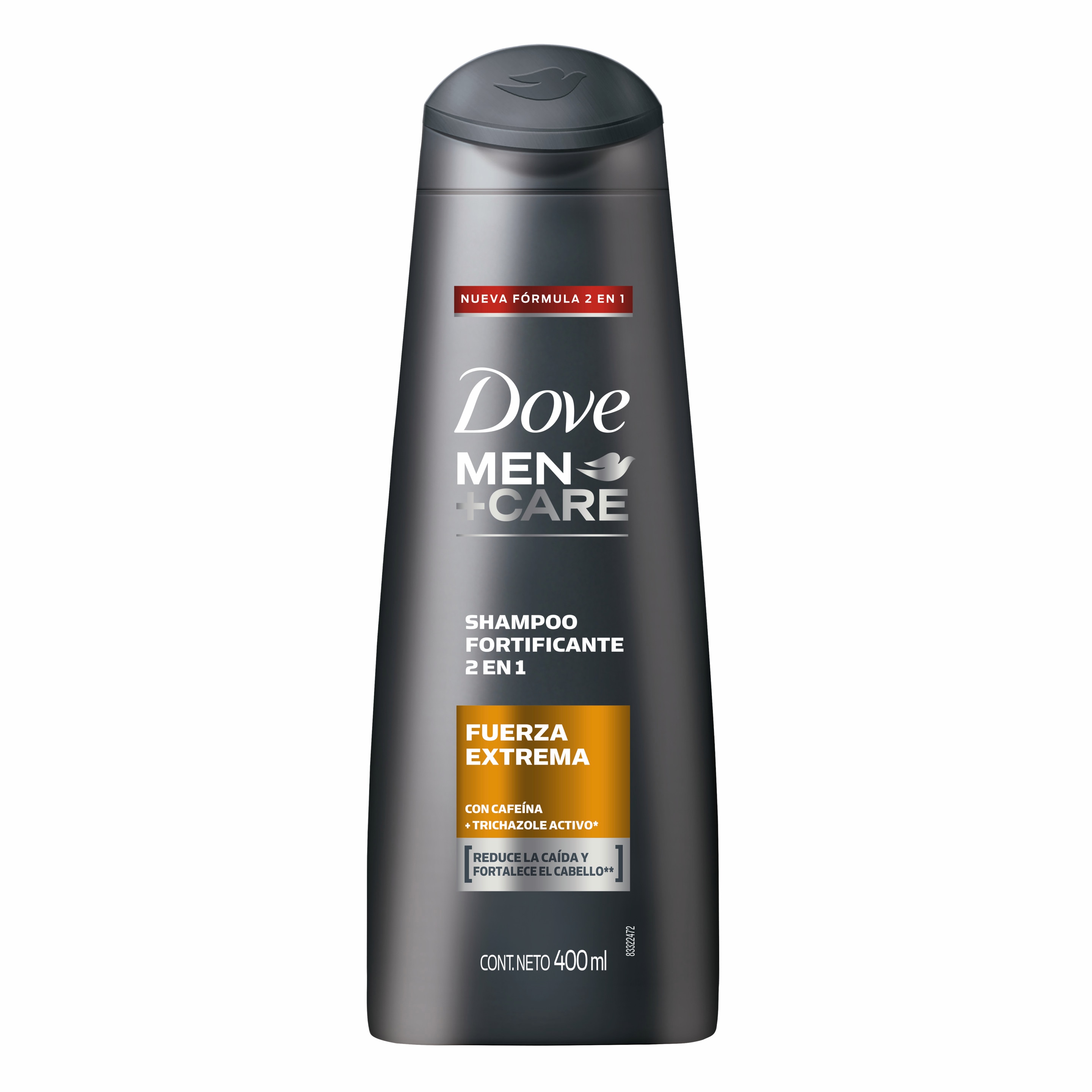 Imagen de envase Dove Men+Care Shampoo 2 en 1 Fuerza Extrema 200ml