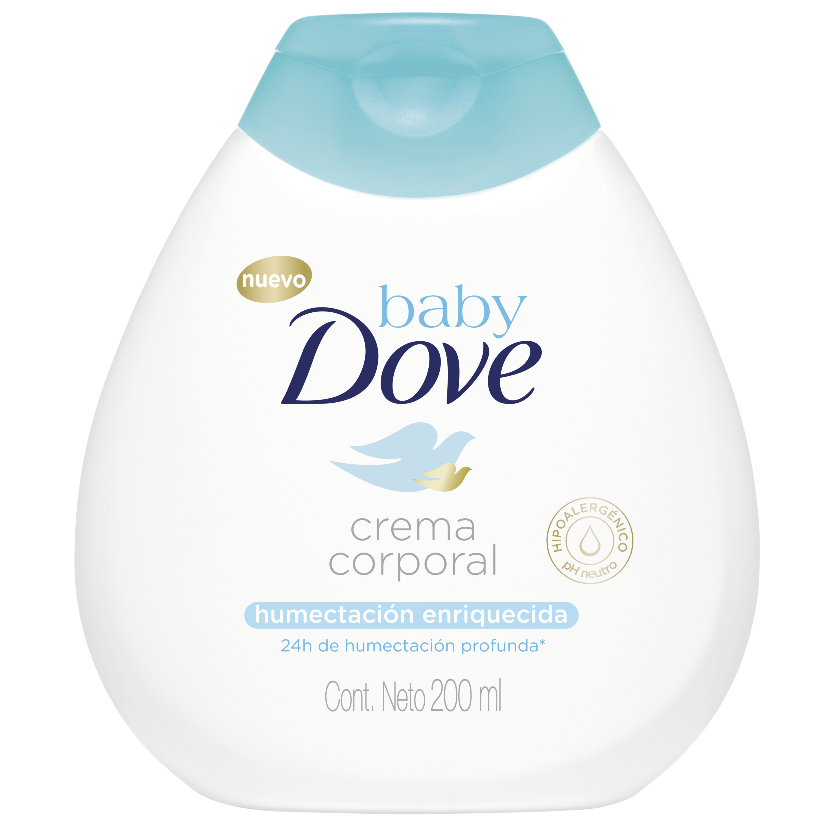 Descubre la crema corporal con humectación enriquecida de Baby Dove