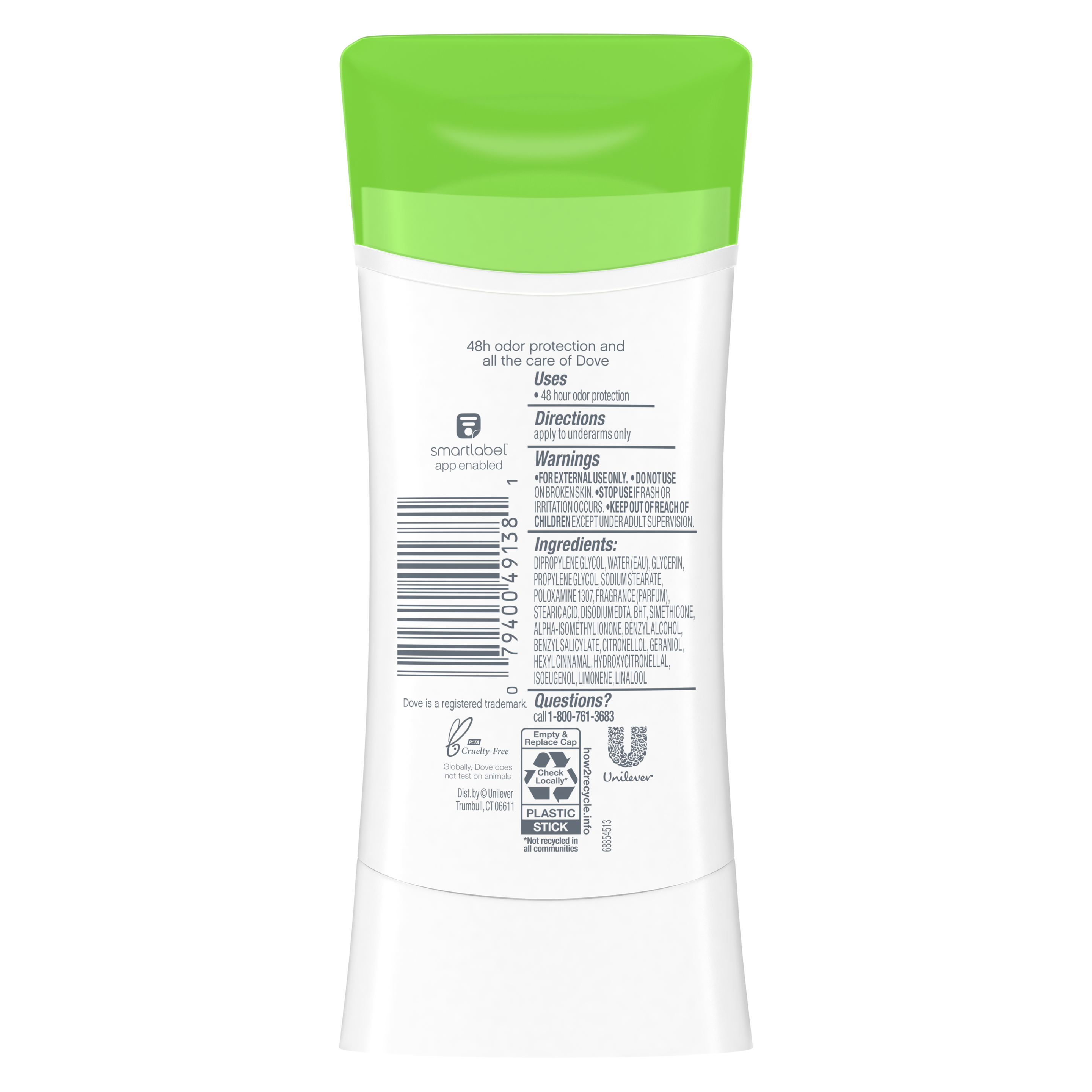 Dove Teens Aluminum-Free Deodorant Stick Melon Punch