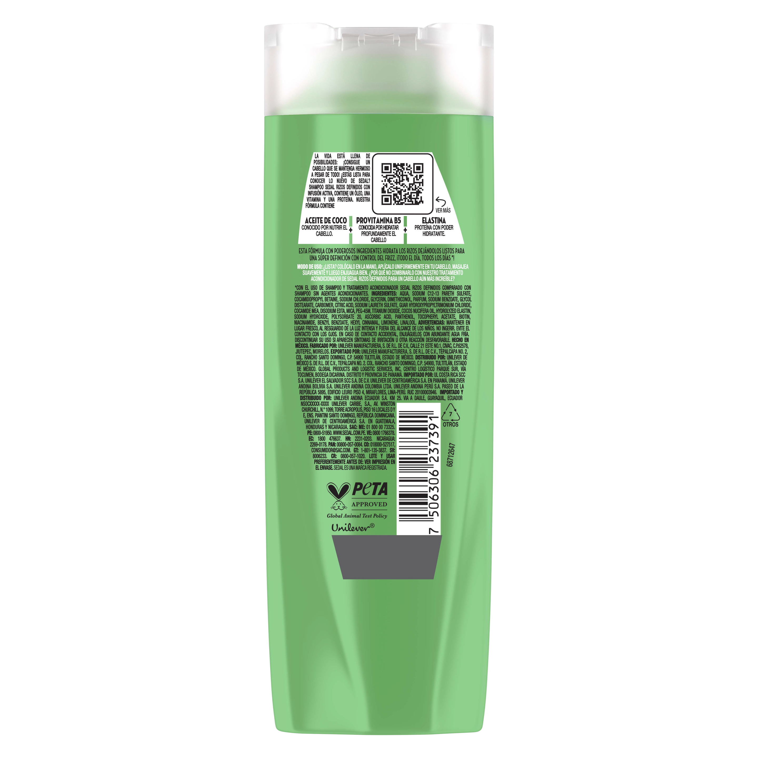 Shampoo Sedal Rizos Definidos 620ml