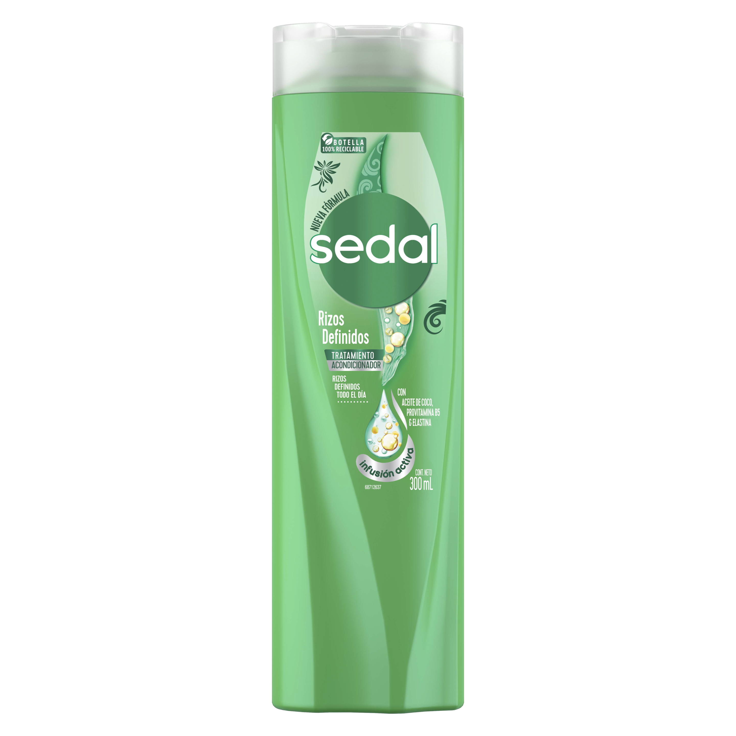 Imagen al frente del paquete Tratamiento Acondicionador Sedal Rizos Definidos 300 ml