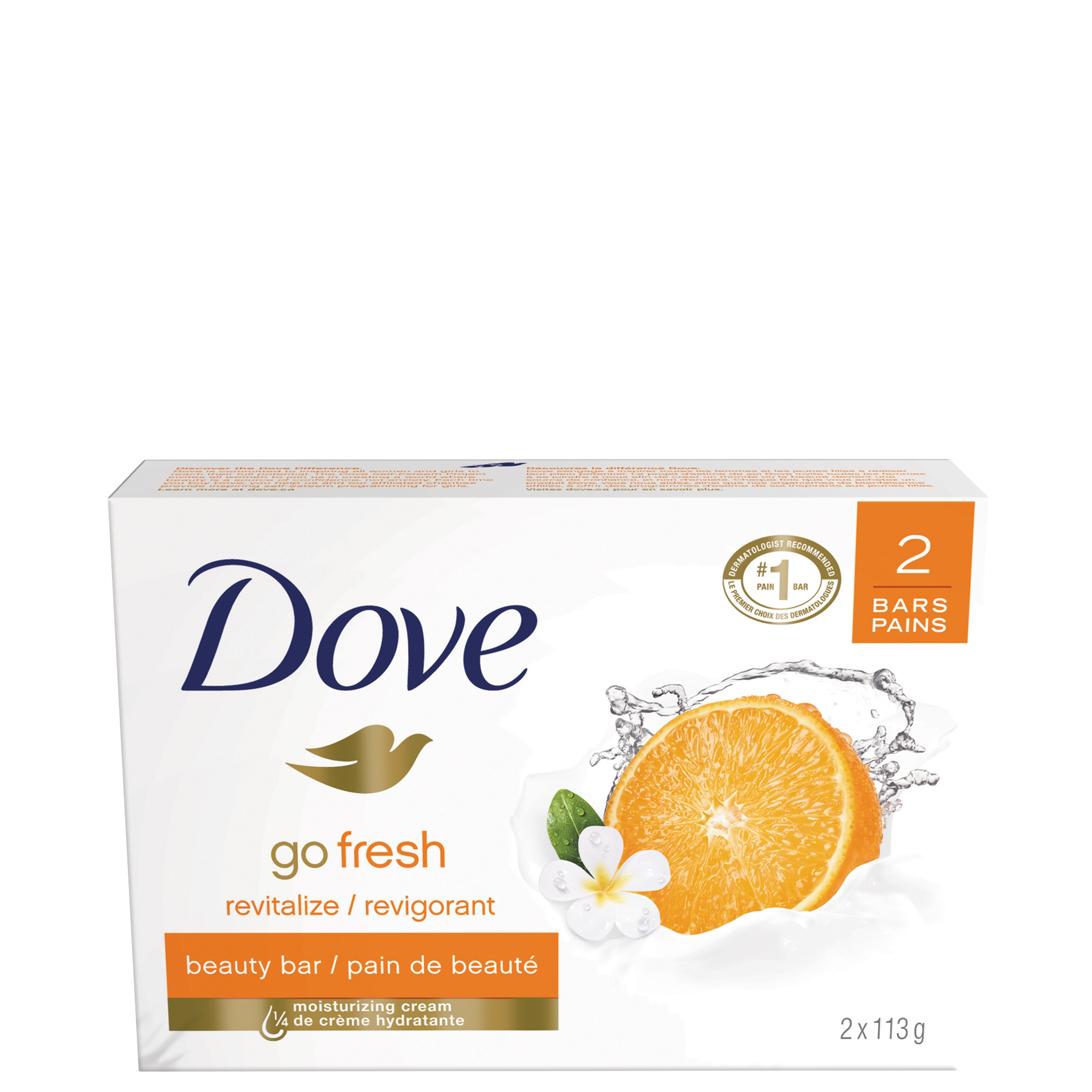 Pain de beauté Go Fresh Mandarine et fleur de tiare 2 x 113 g