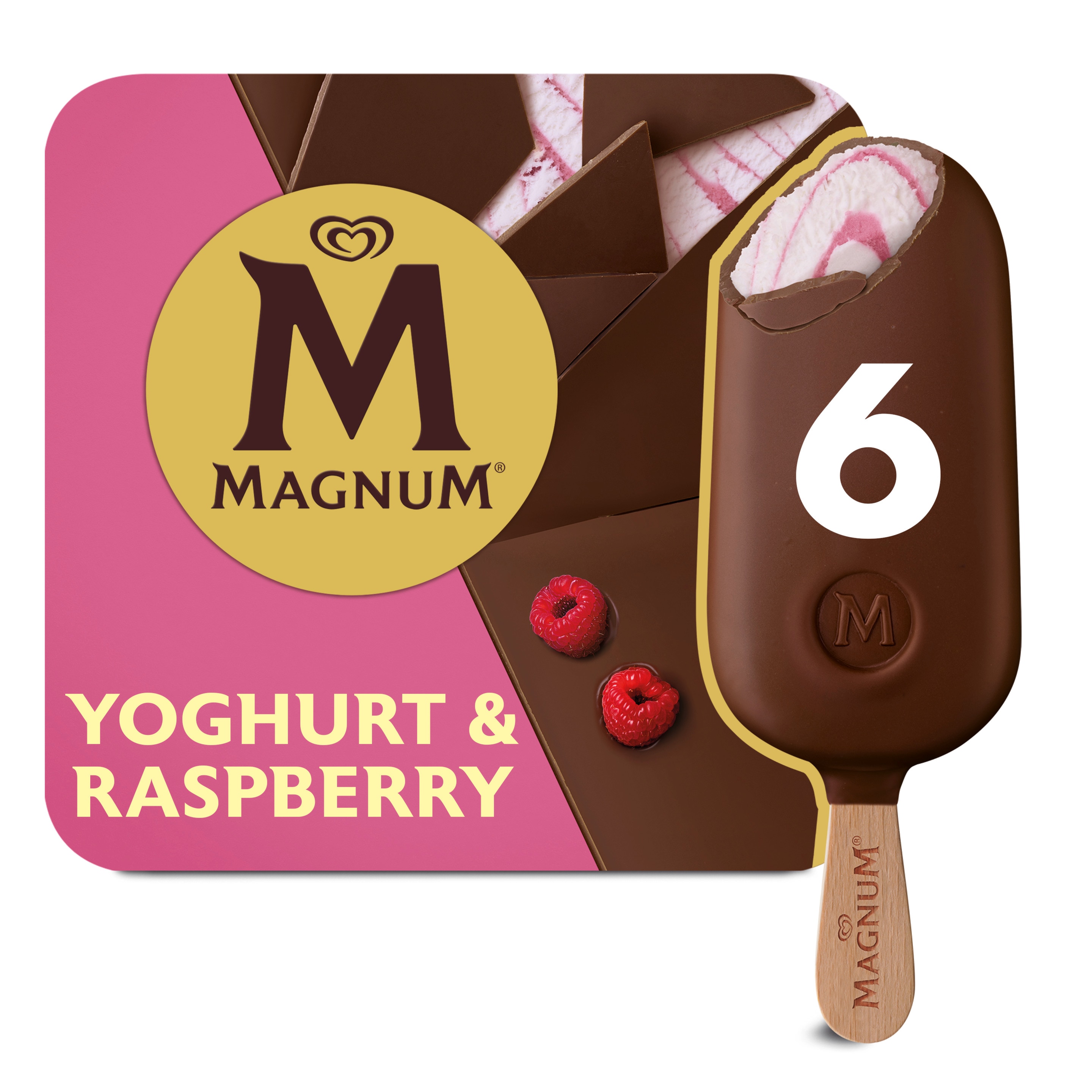 Magnum Yoghurt Raspberry 6 x 110 ml