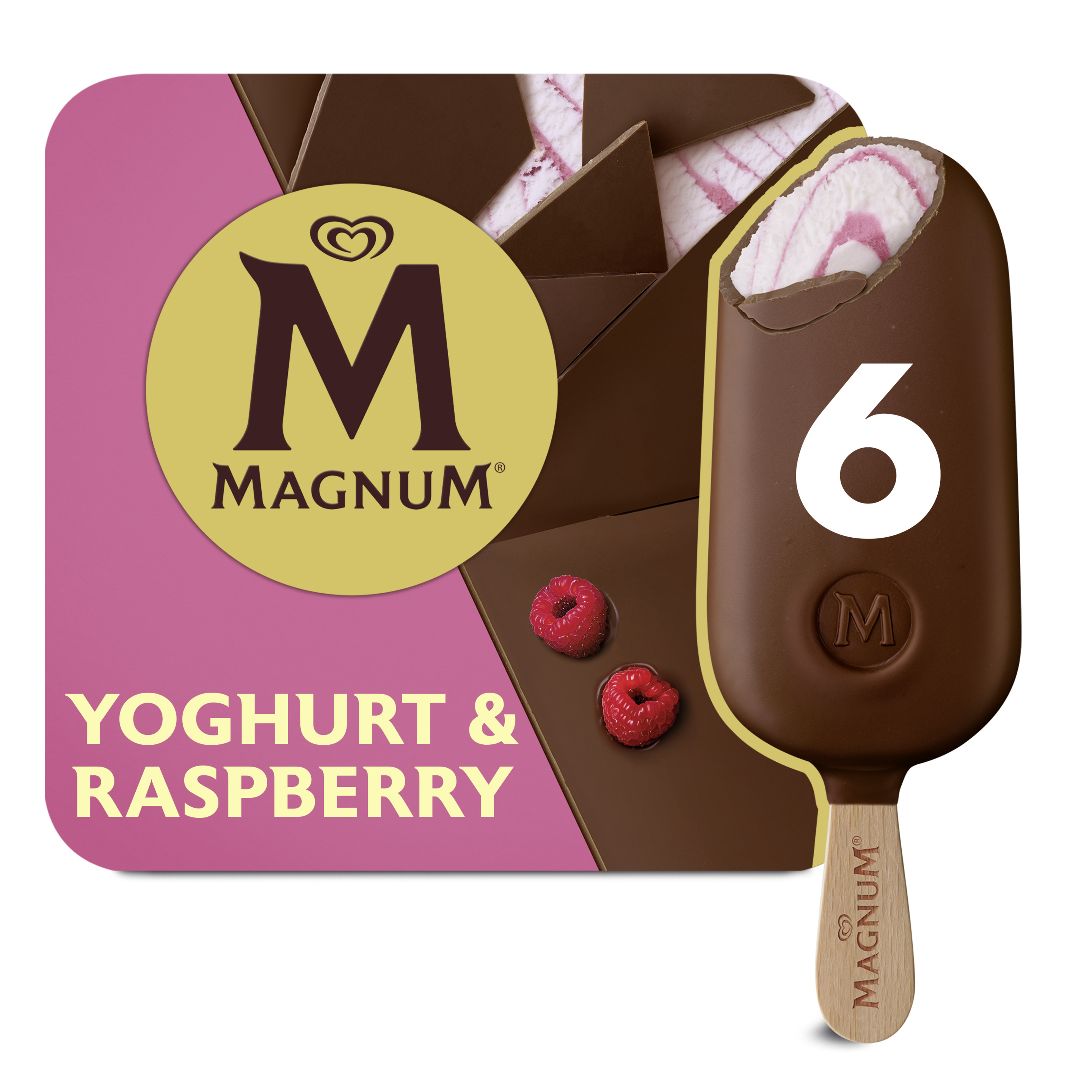 Magnum Yoghurt & Raspberry 6 x 100 ml | Cremiges Premium Eis und ...