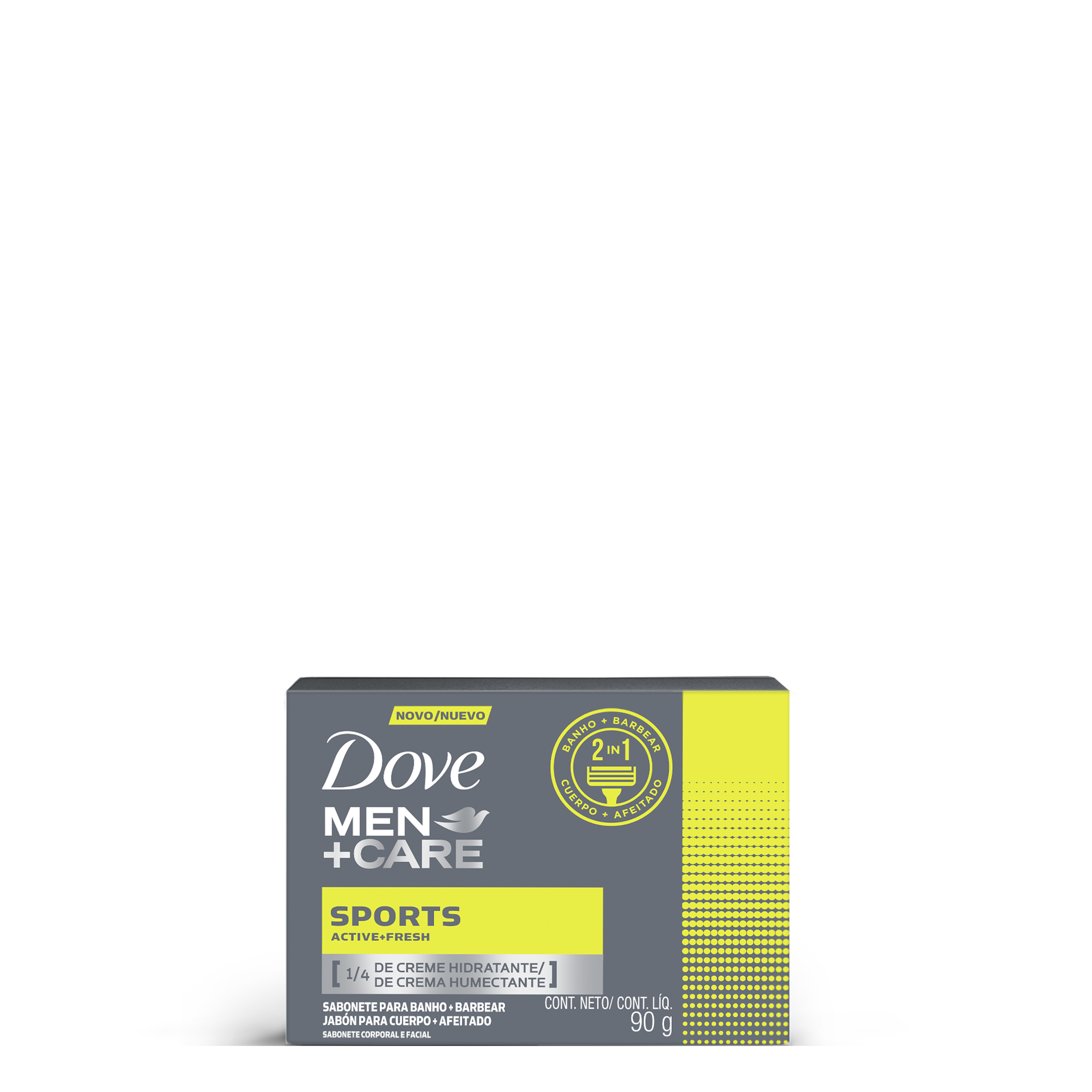 Dove Men + Care jabón 2 en 1 Active + Fresh
