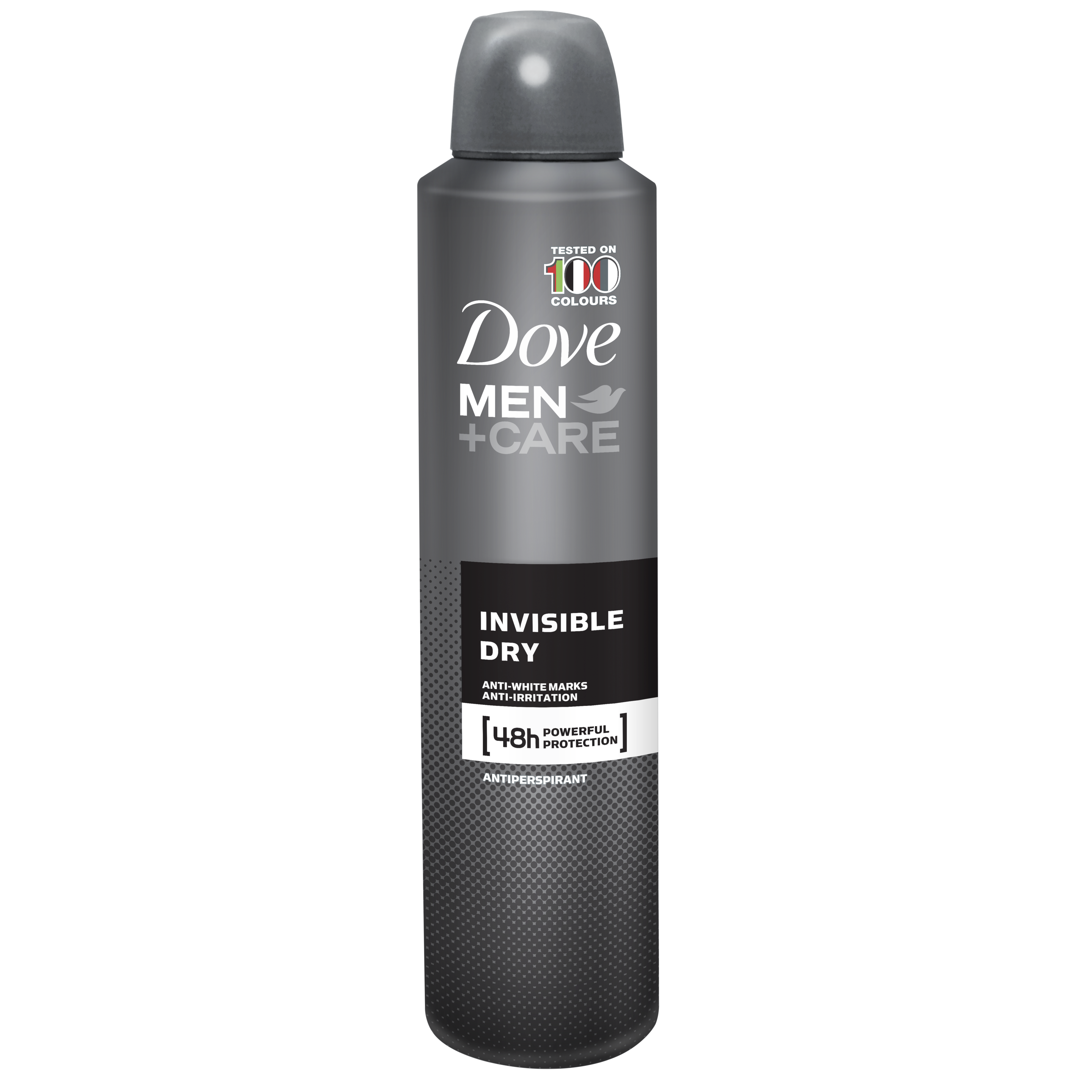 Dove Men+Care Antiperspirant Aerosol Invisible Dry 254ml Text