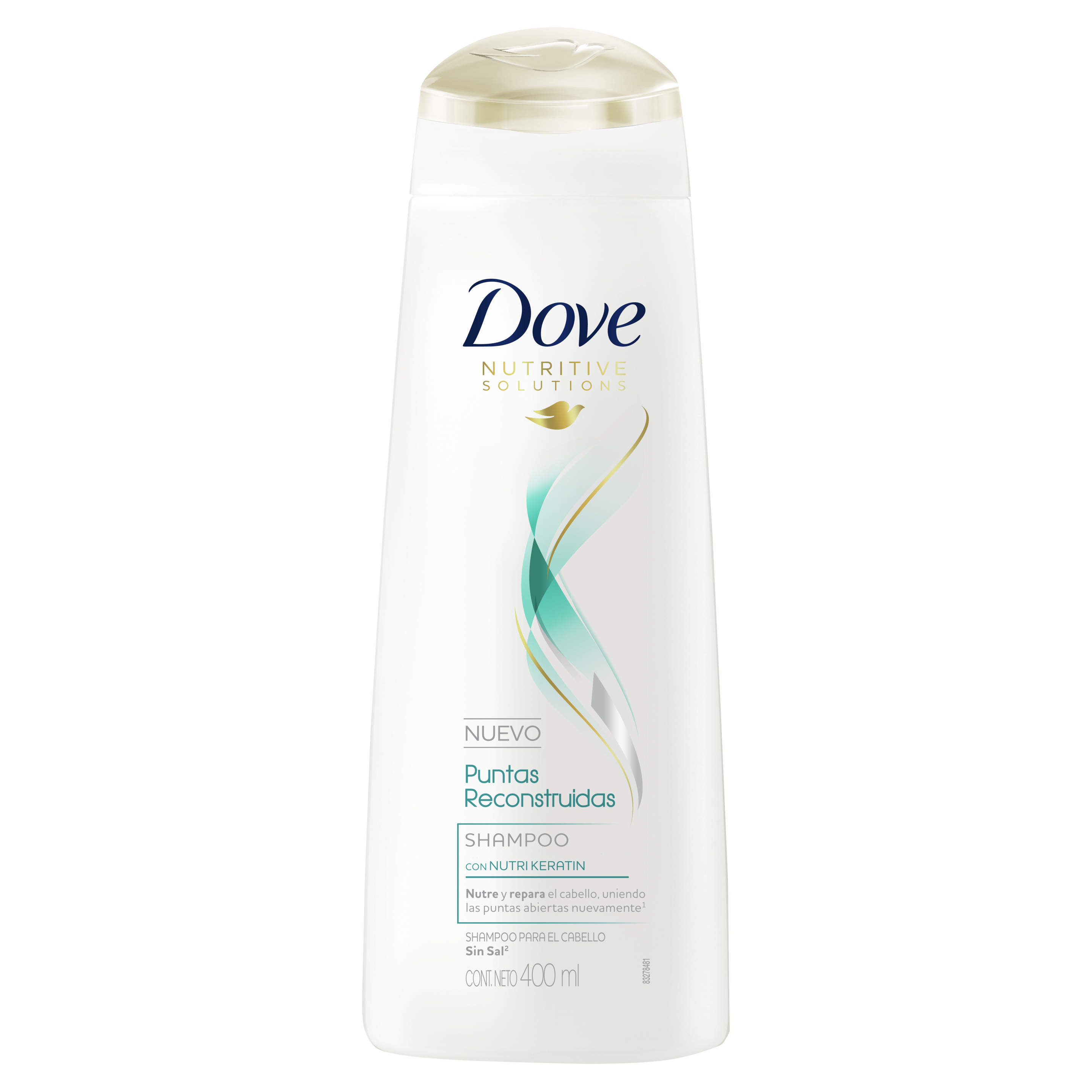 Dove Shampoo Puntas Reconstruidas 400ml
