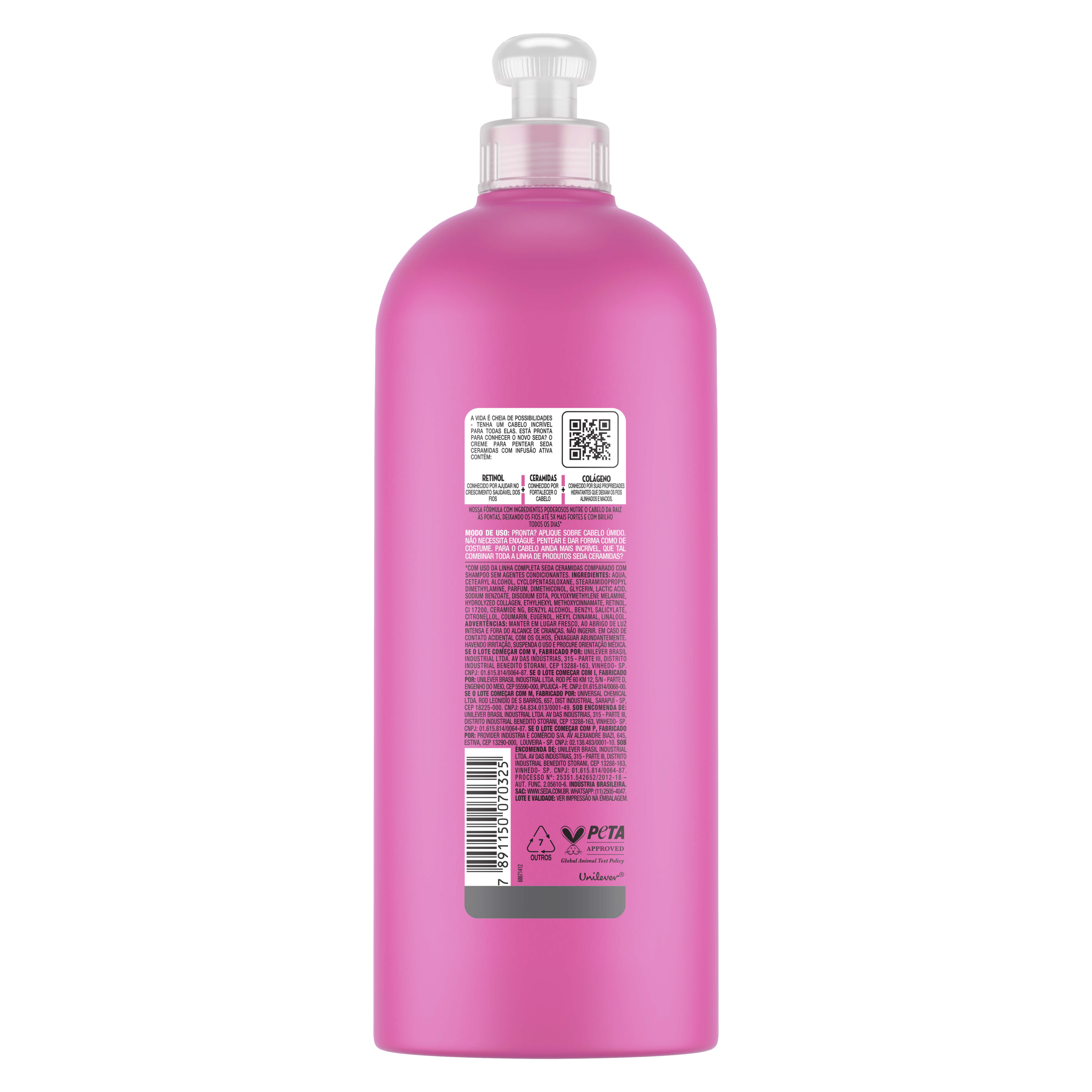 Creme para Pentear Seda Ceramidas