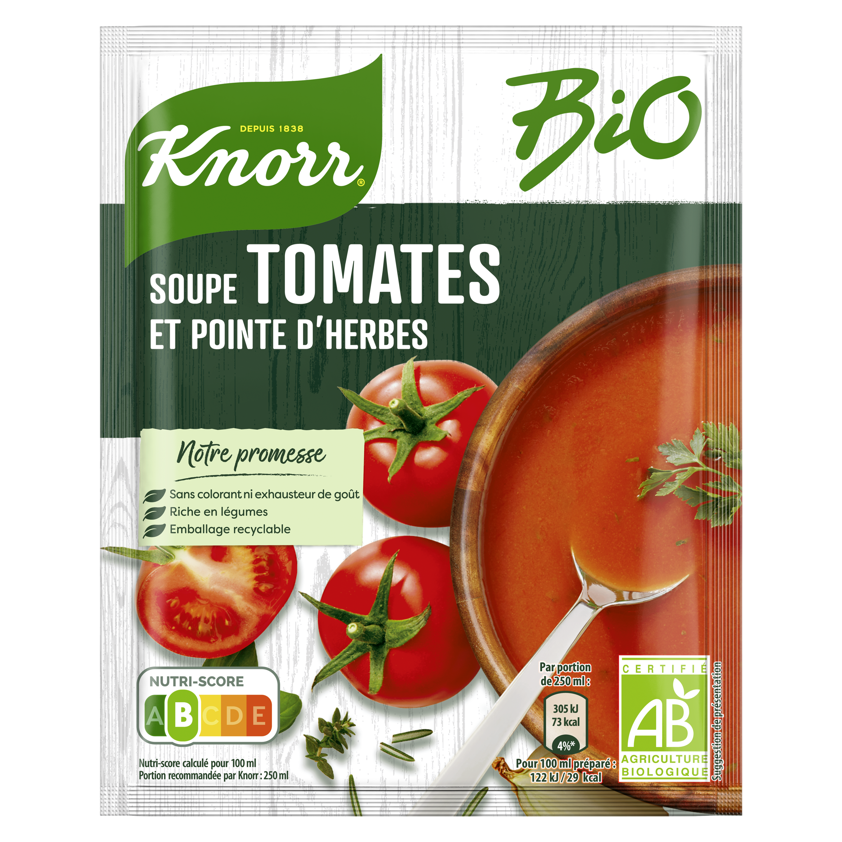 Soupe Tomates et Pointe d'Herbes