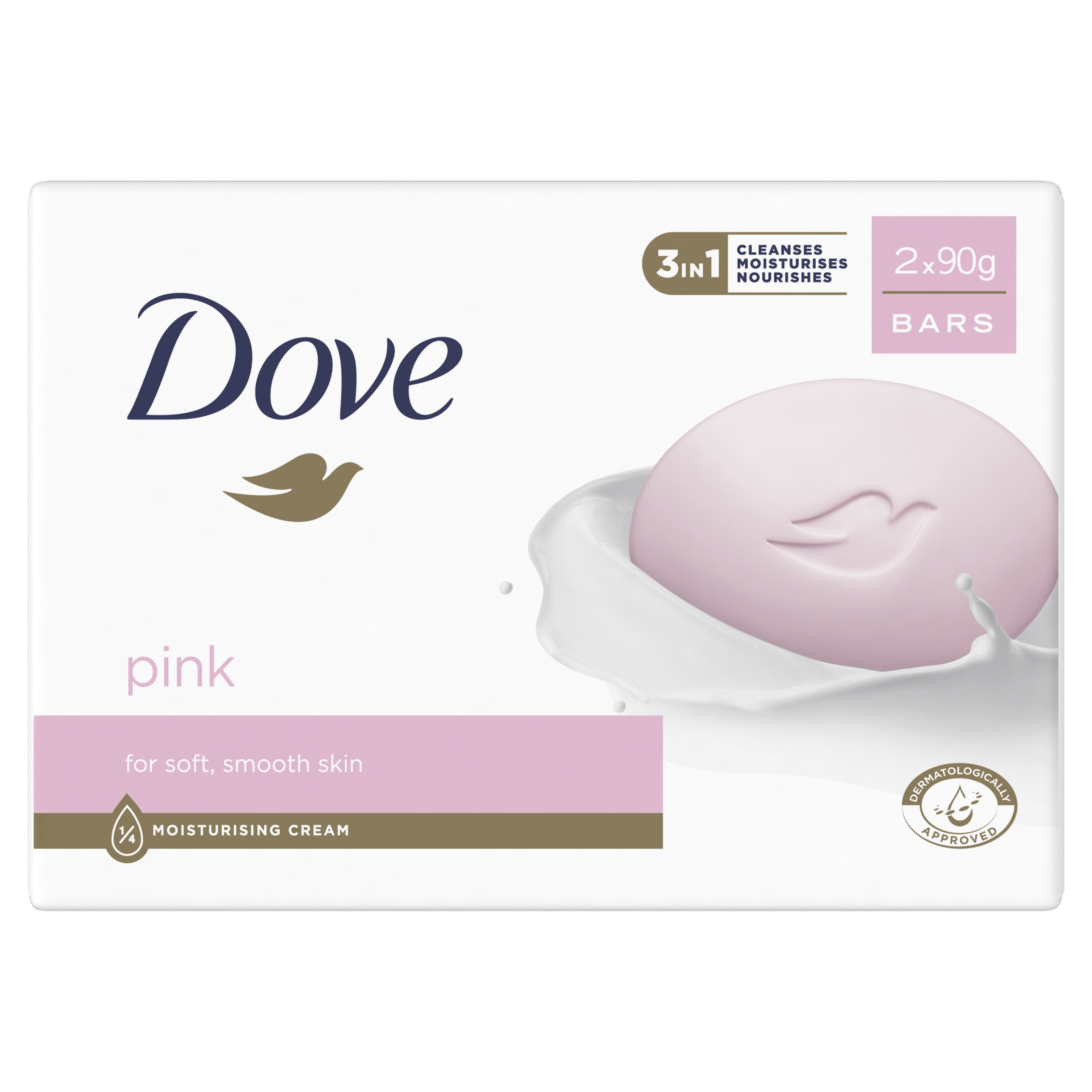 Dove Pink Beauty Bar 2x90g