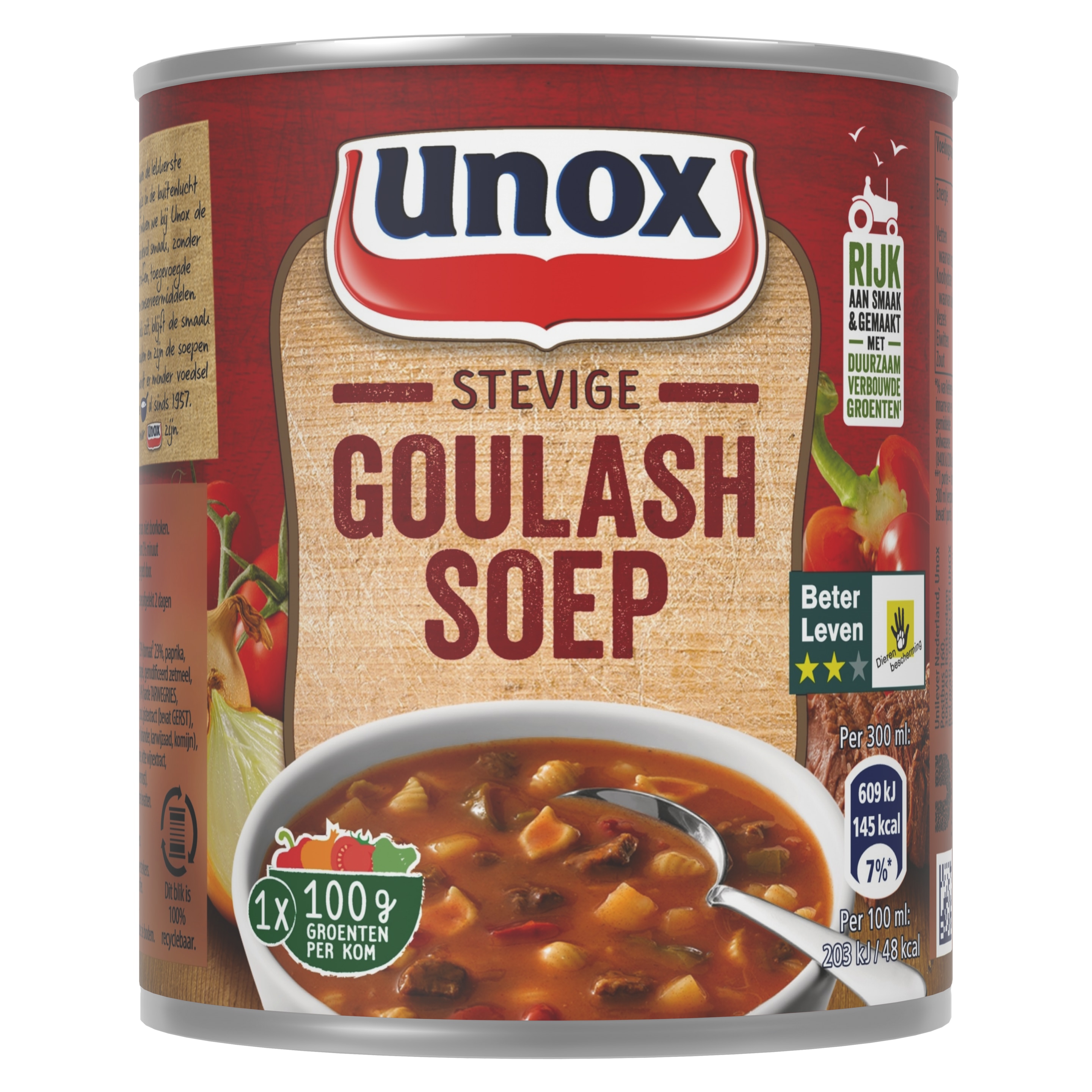 Unox Soep in blik Stevige Goulashsoep 300 ml