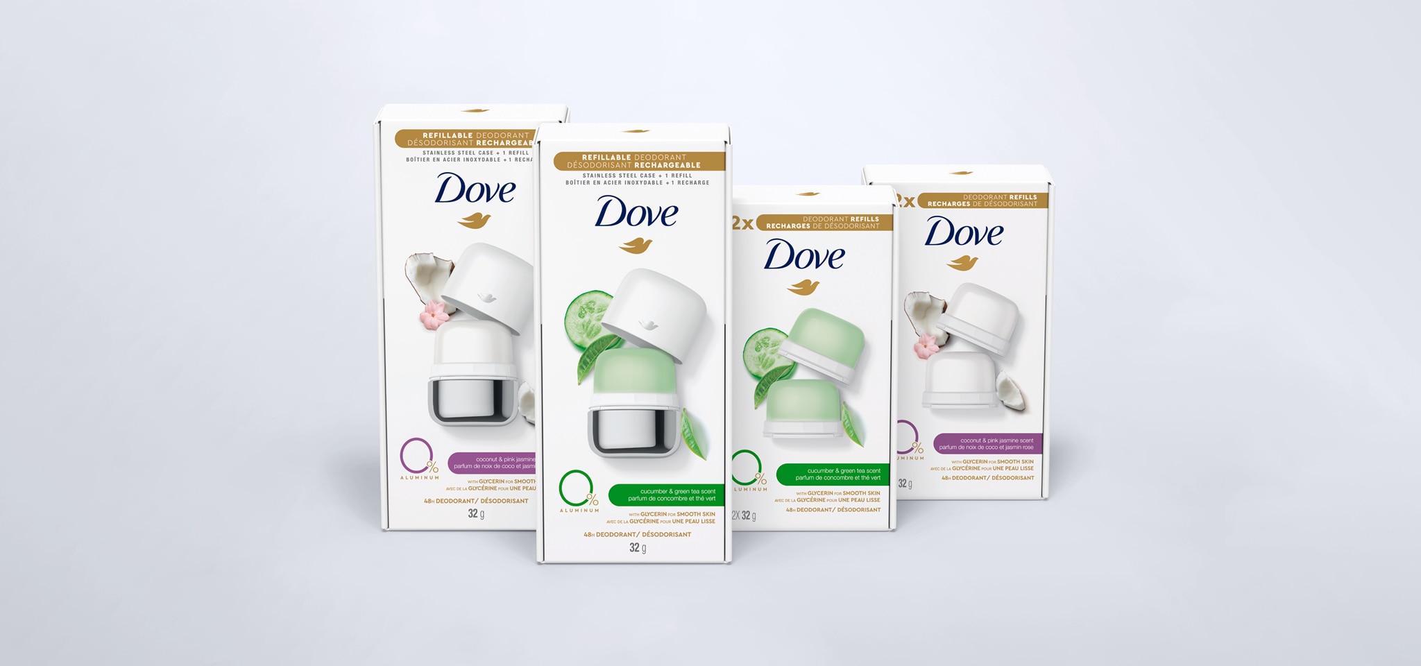Lancement de notre premier désodorisant réutilisable rechargeable Dove