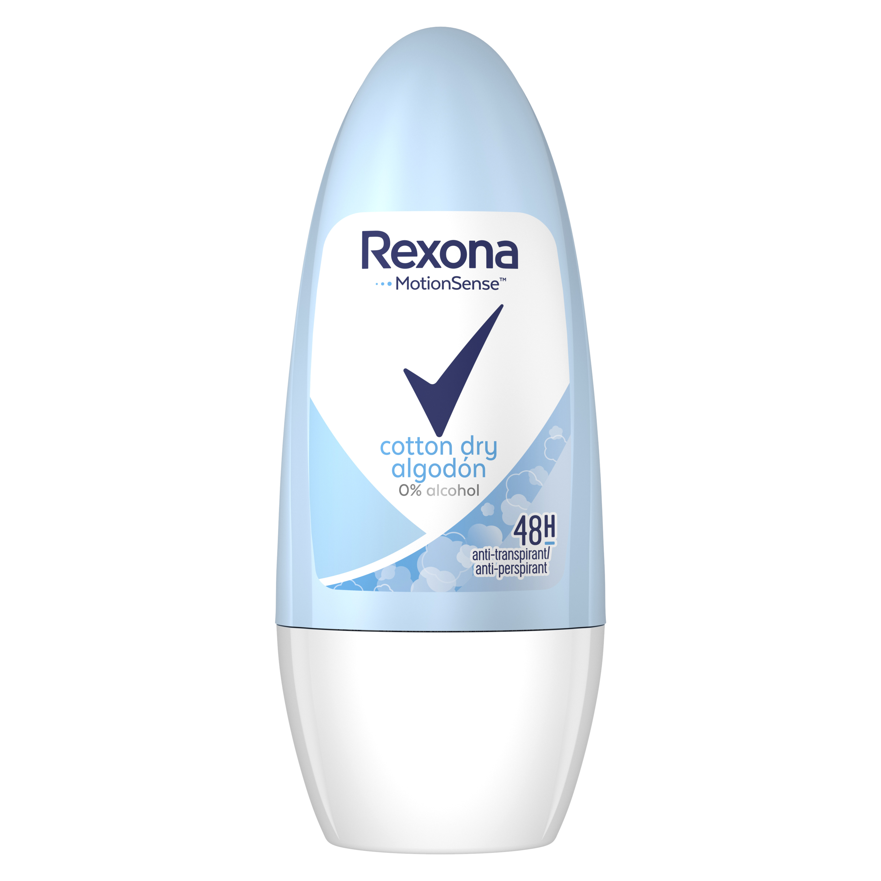 Rexona Cotton Dry Roll-on Anti-transpirant voor vrouwen 50ml