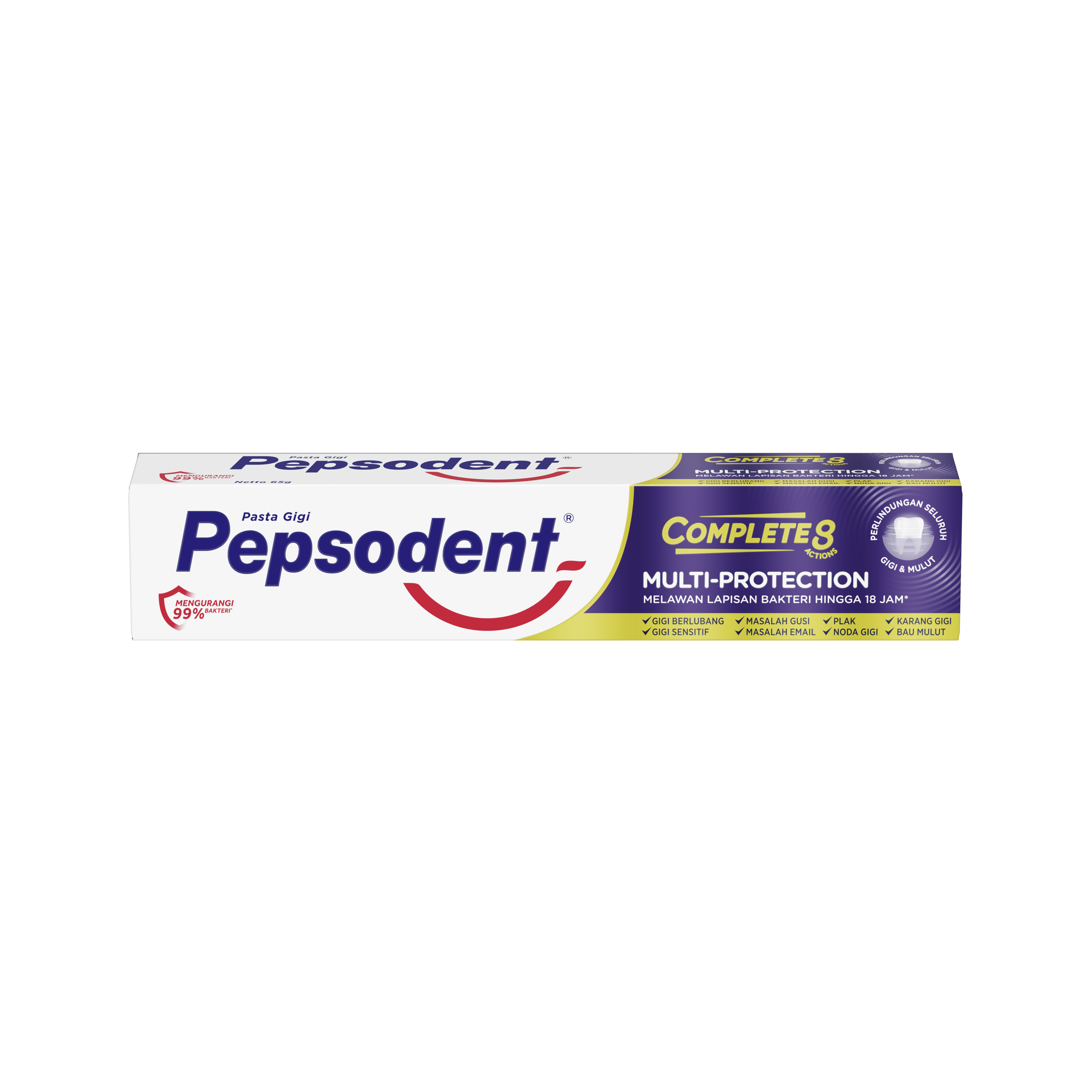 Pasta Gigi Pepsodent Complete 8 Multi Protection 65g