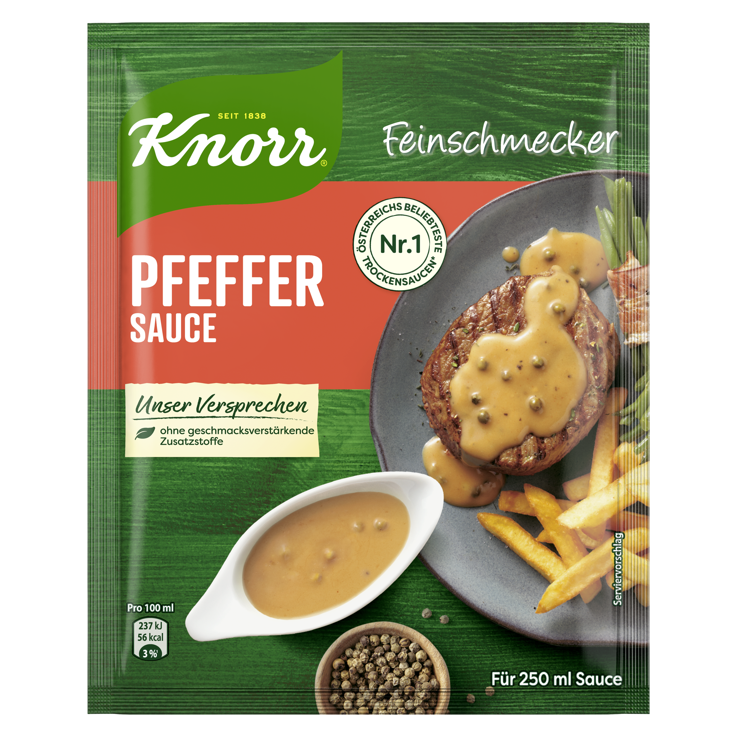 Knorr Feinschmecker Sauce Pfeffer 250 ml