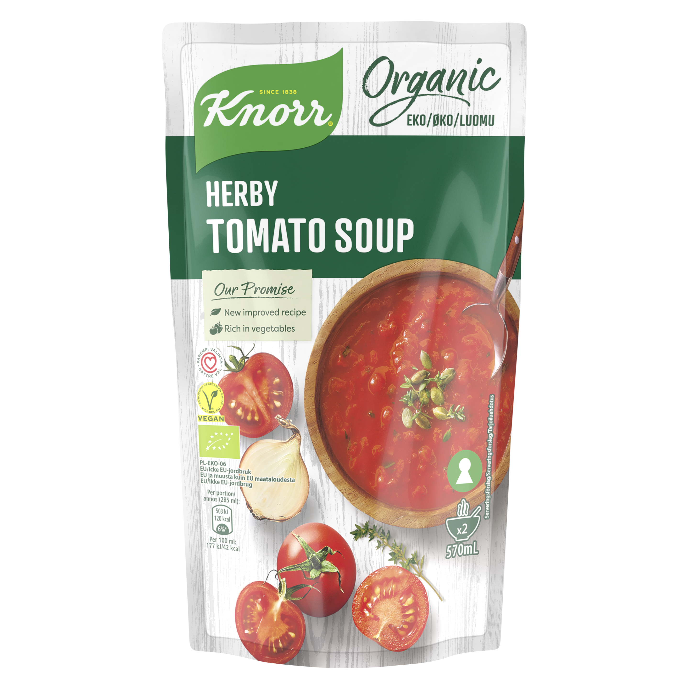 Ekologisk Kryddig Tomatsoppa