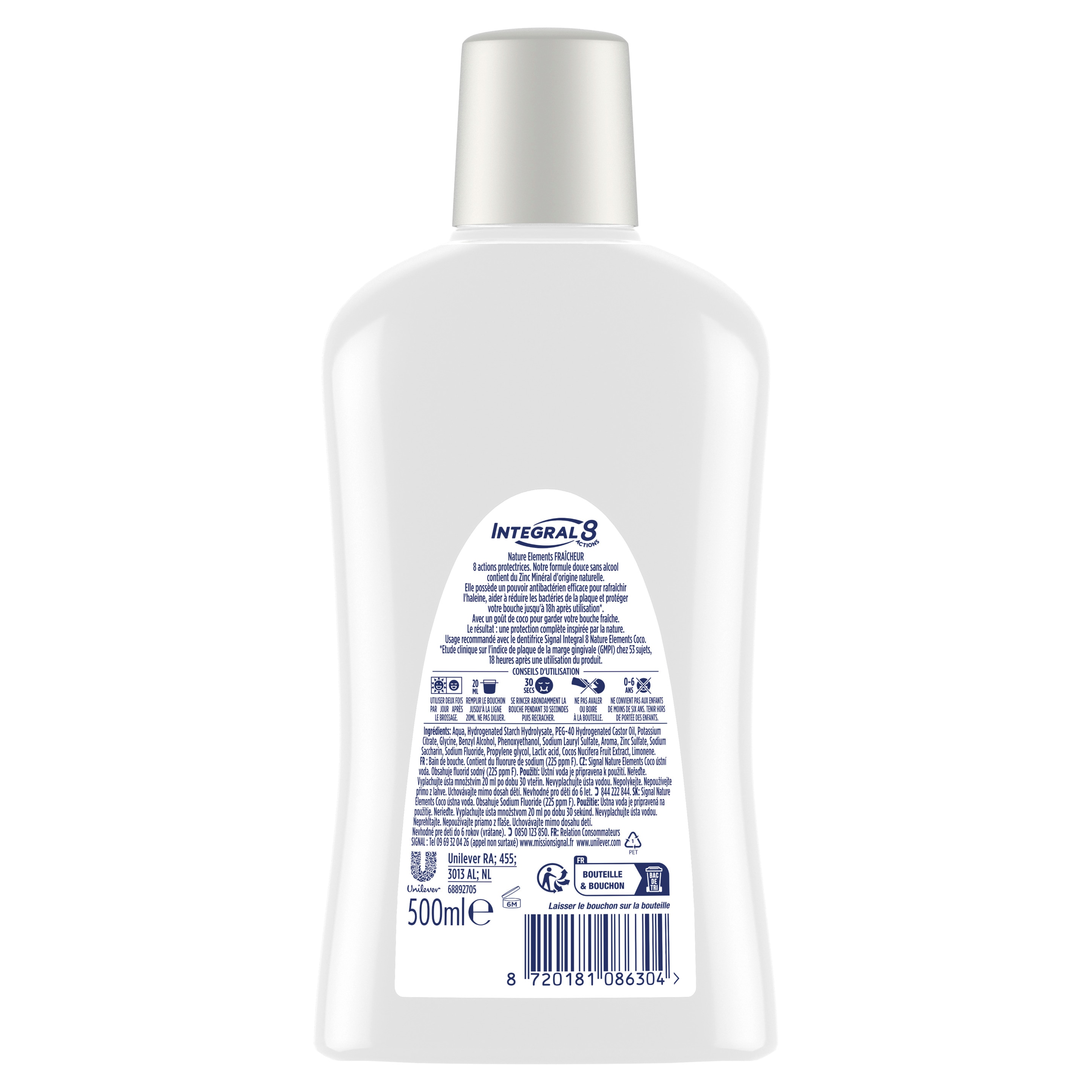 Bain de Bouche Integral 8 Nature Elements Fraîcheur Naturelle