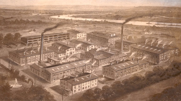 Old photo of knorr factory