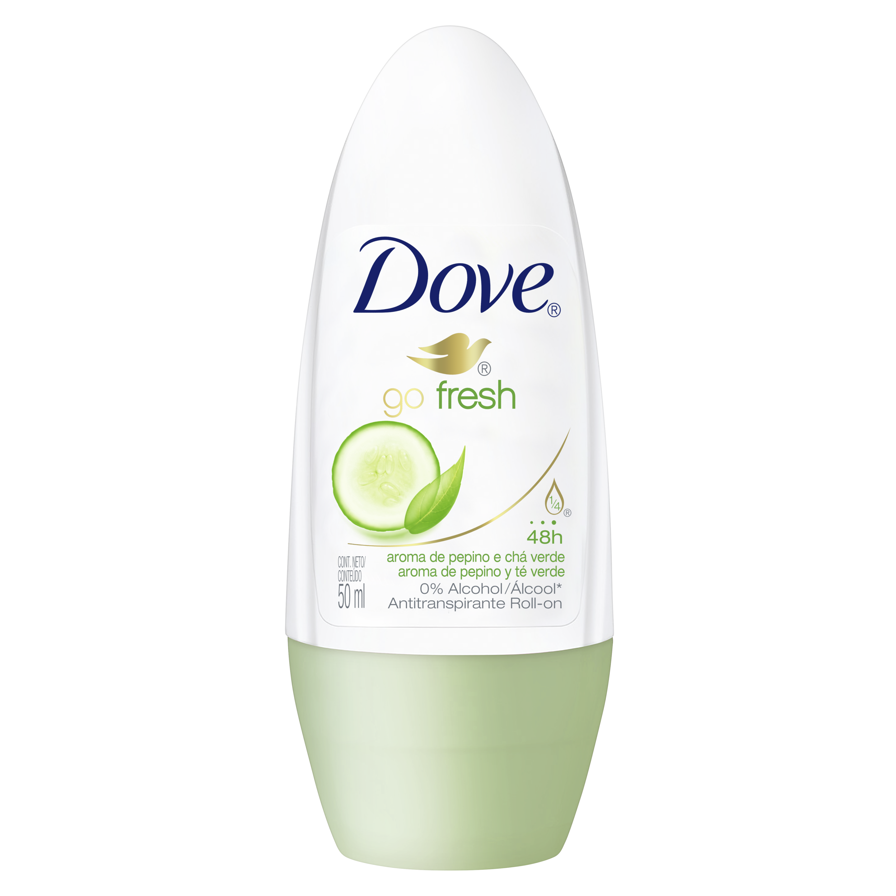 Dove Desodorante Roll On Go Fresh Pepino y Té Verde 50ml