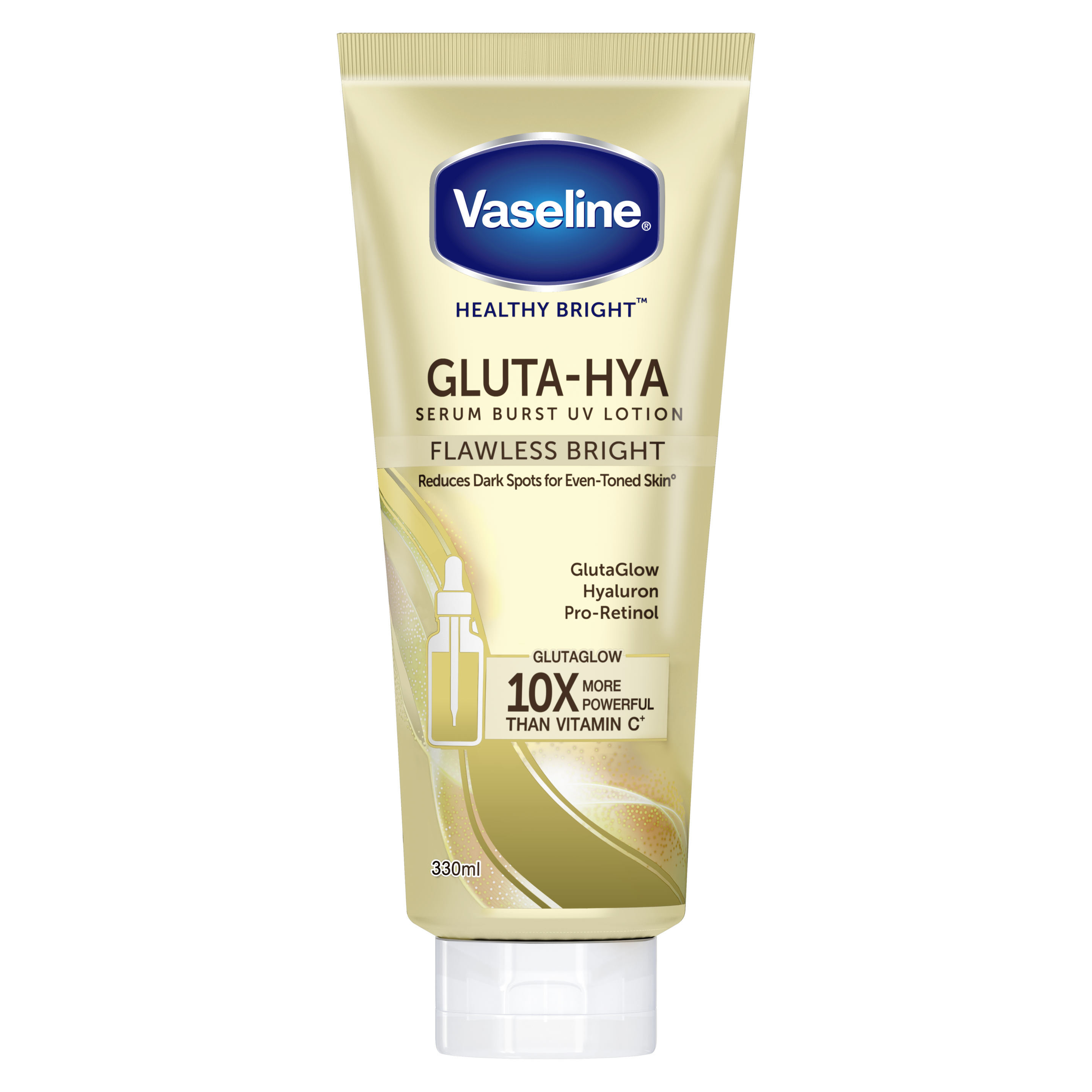 Vaseline® Gluta-Hya Serum Burst Lotion Flawless Bright front
