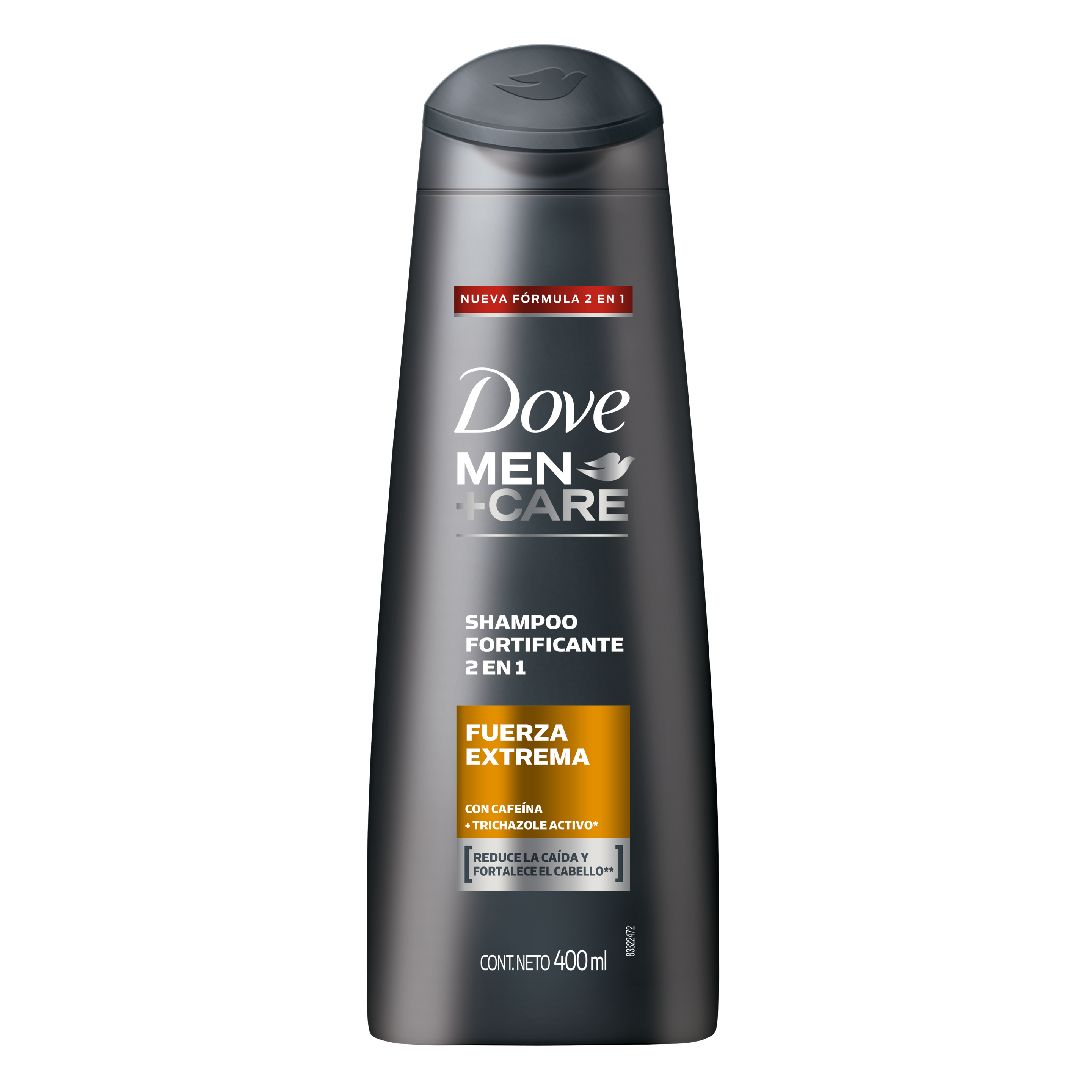 Dove Men+Care Shampoo 2 en 1 Fuerza Extrema 400ml