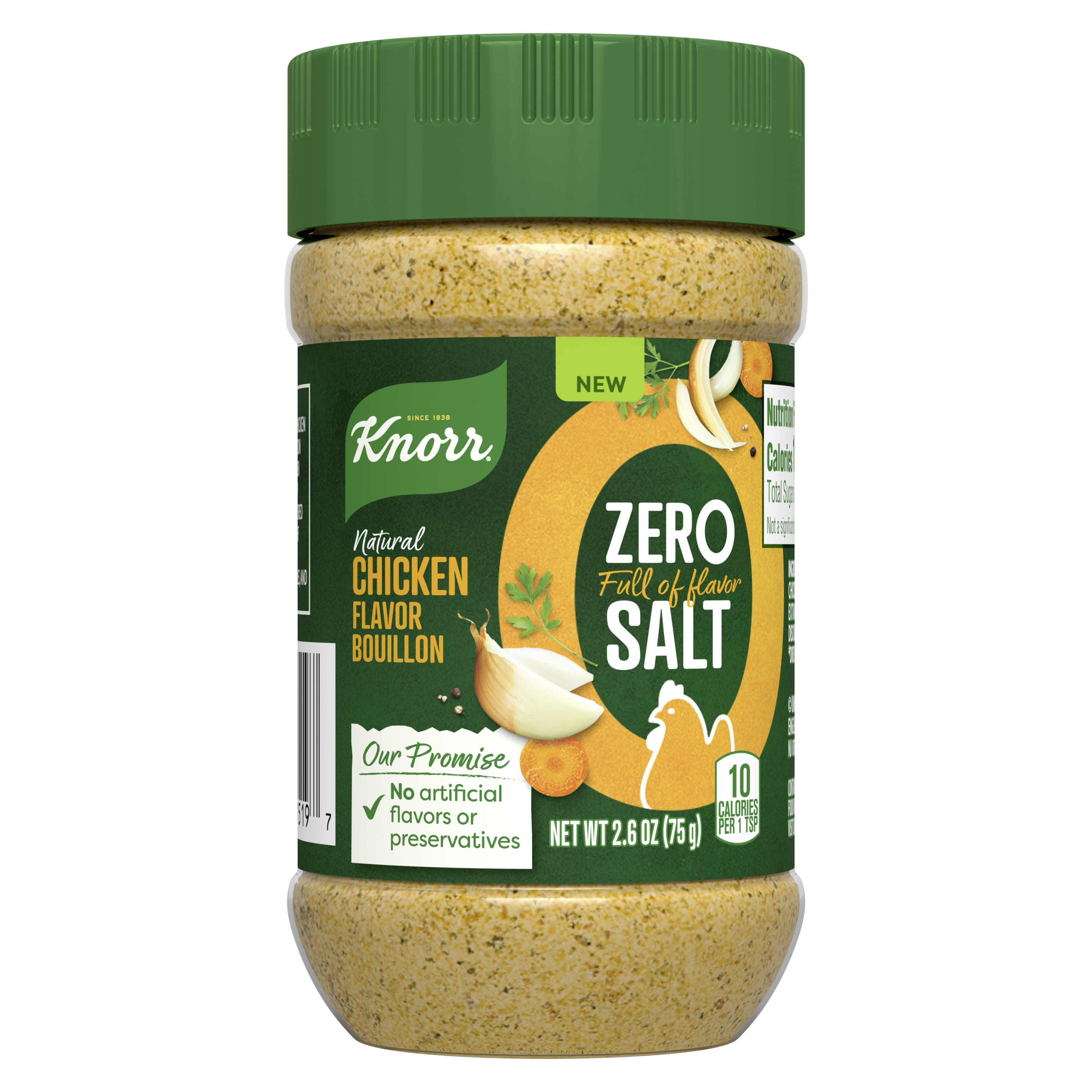 Knorr Zero Salt Chicken Bouillon Front of Pack