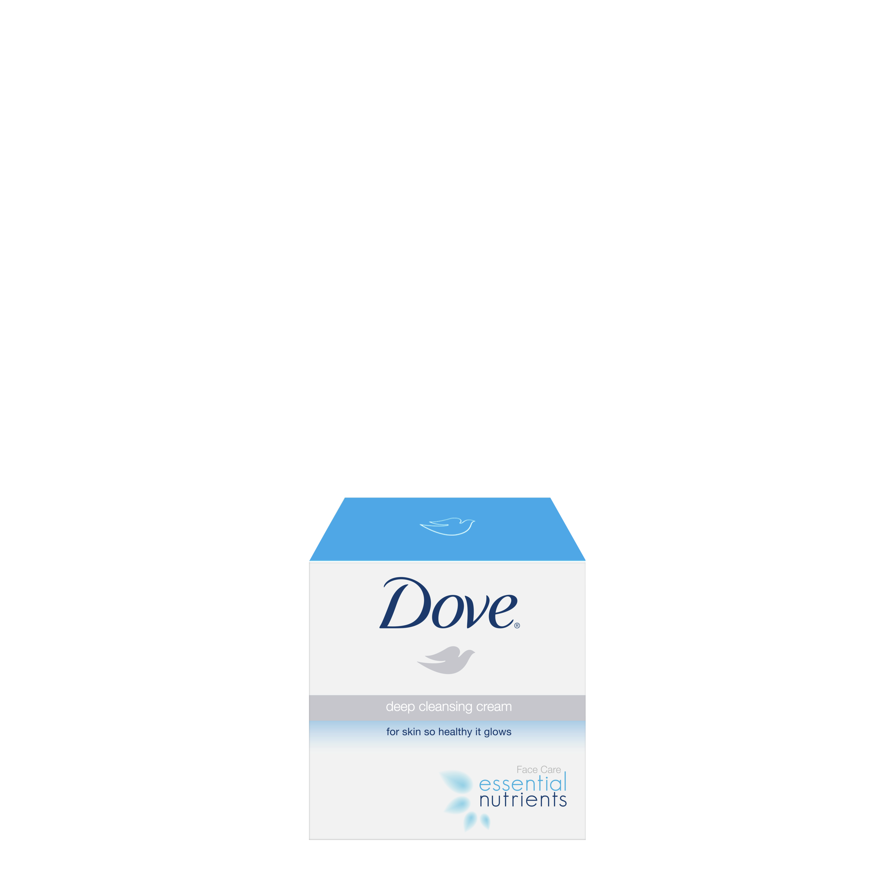 Dove Essential Nutrients Deep Cleansing Cream 100ml Text