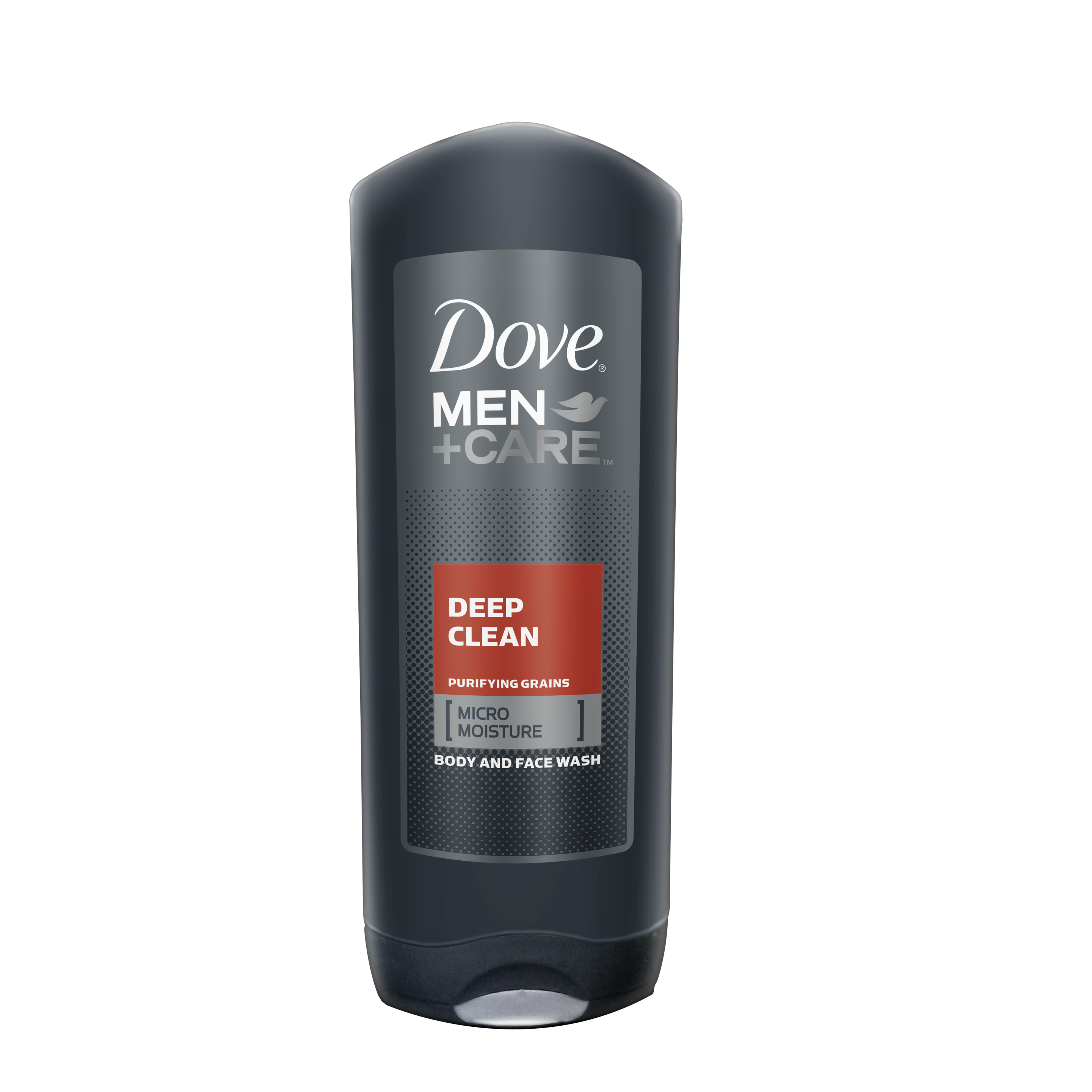 Dove Men+Care Deep Clean Body Wash 400ml Text