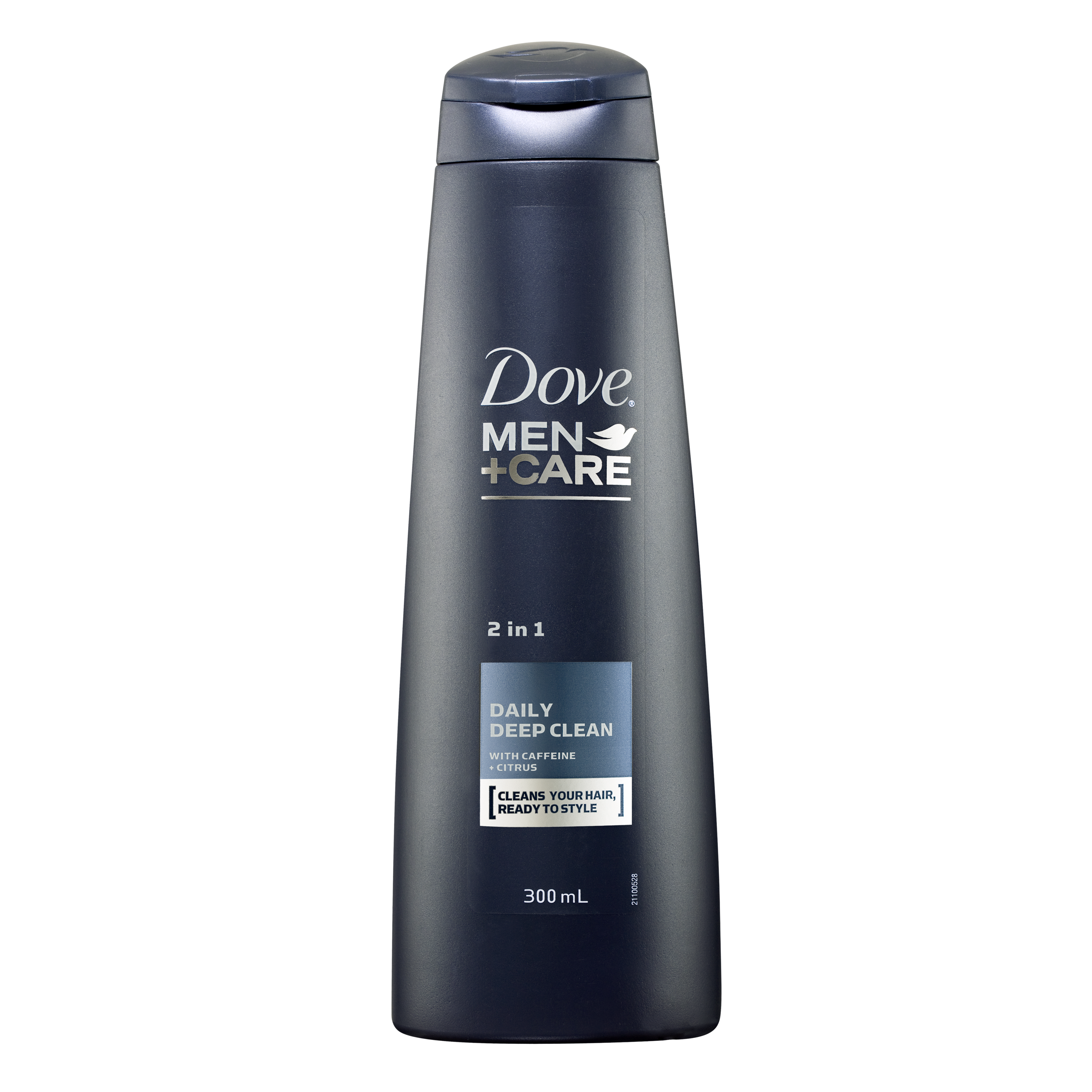 Dove Men+Care Daily Deep Clean Fortifying 2 in 1 Shampoo 300ml Text