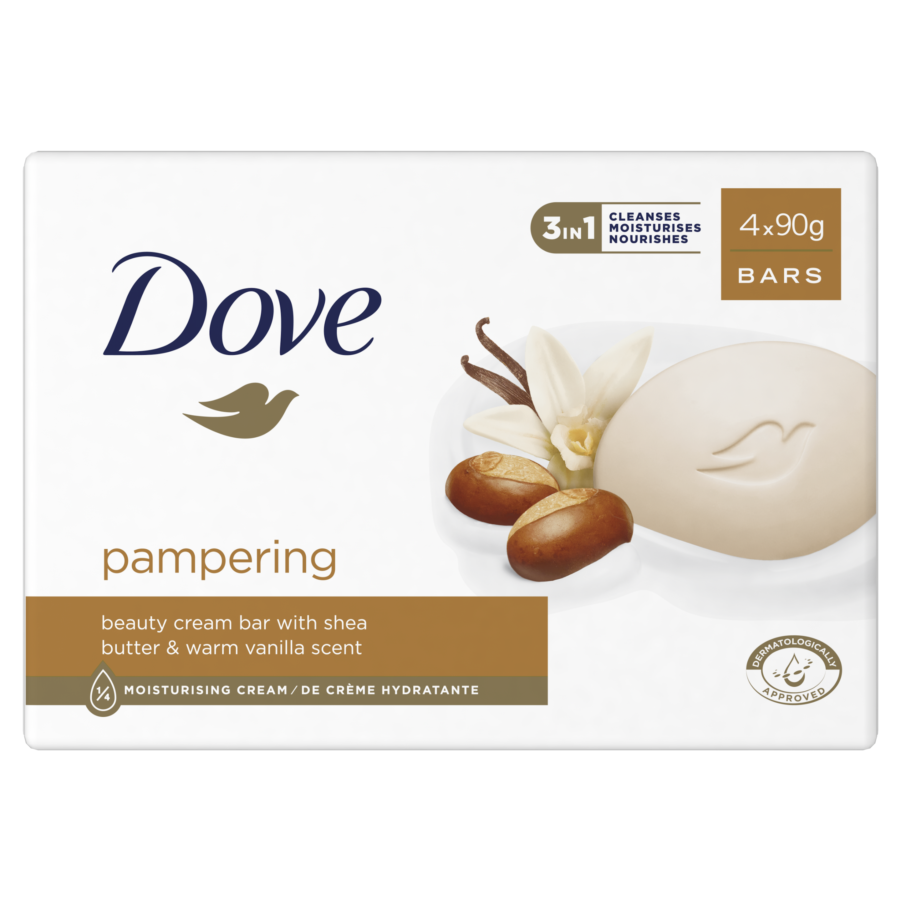 Dove Purely Pampering Shea Butter Beauty Bar 4x90g