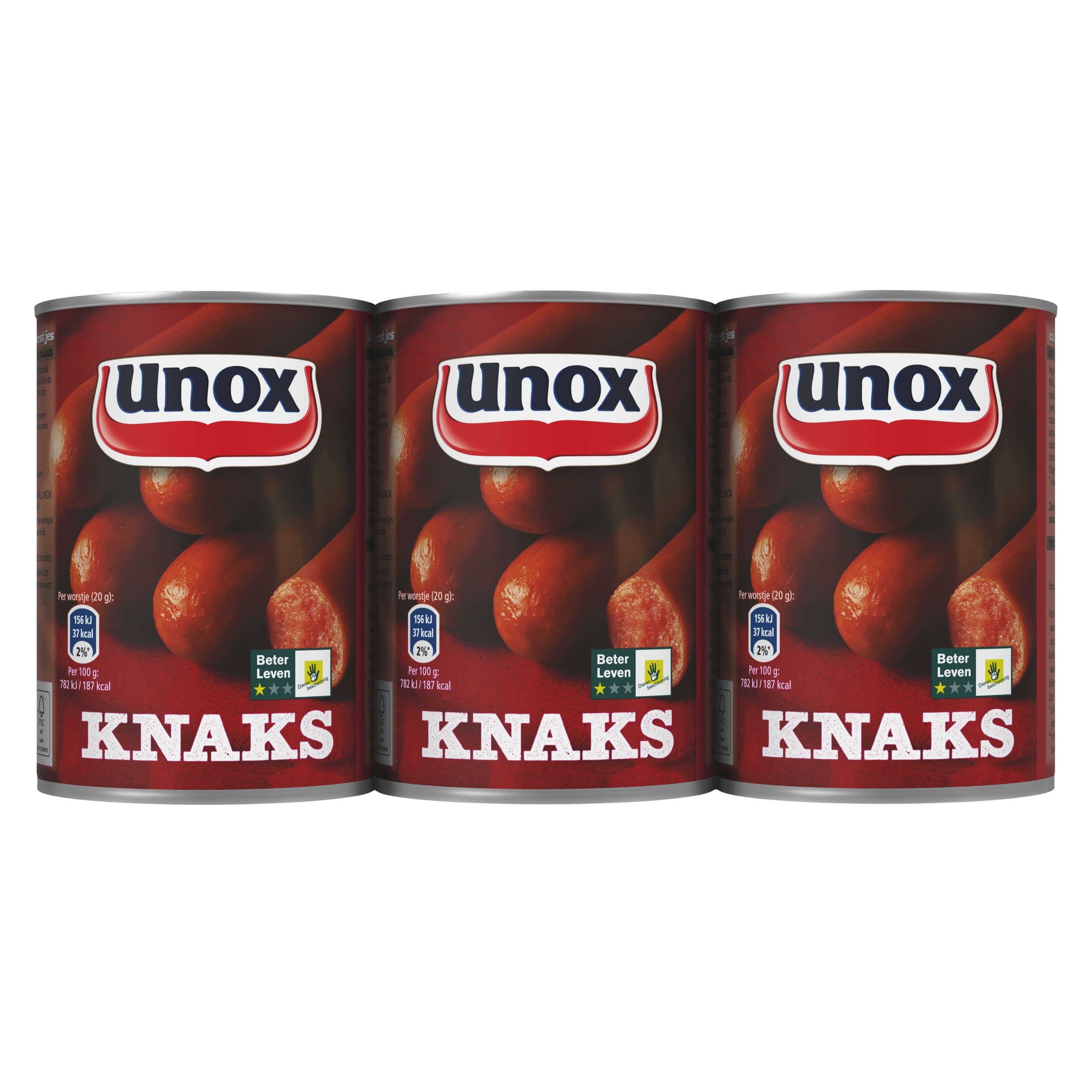 Unox  Worst Knaks 3 pak 400 g