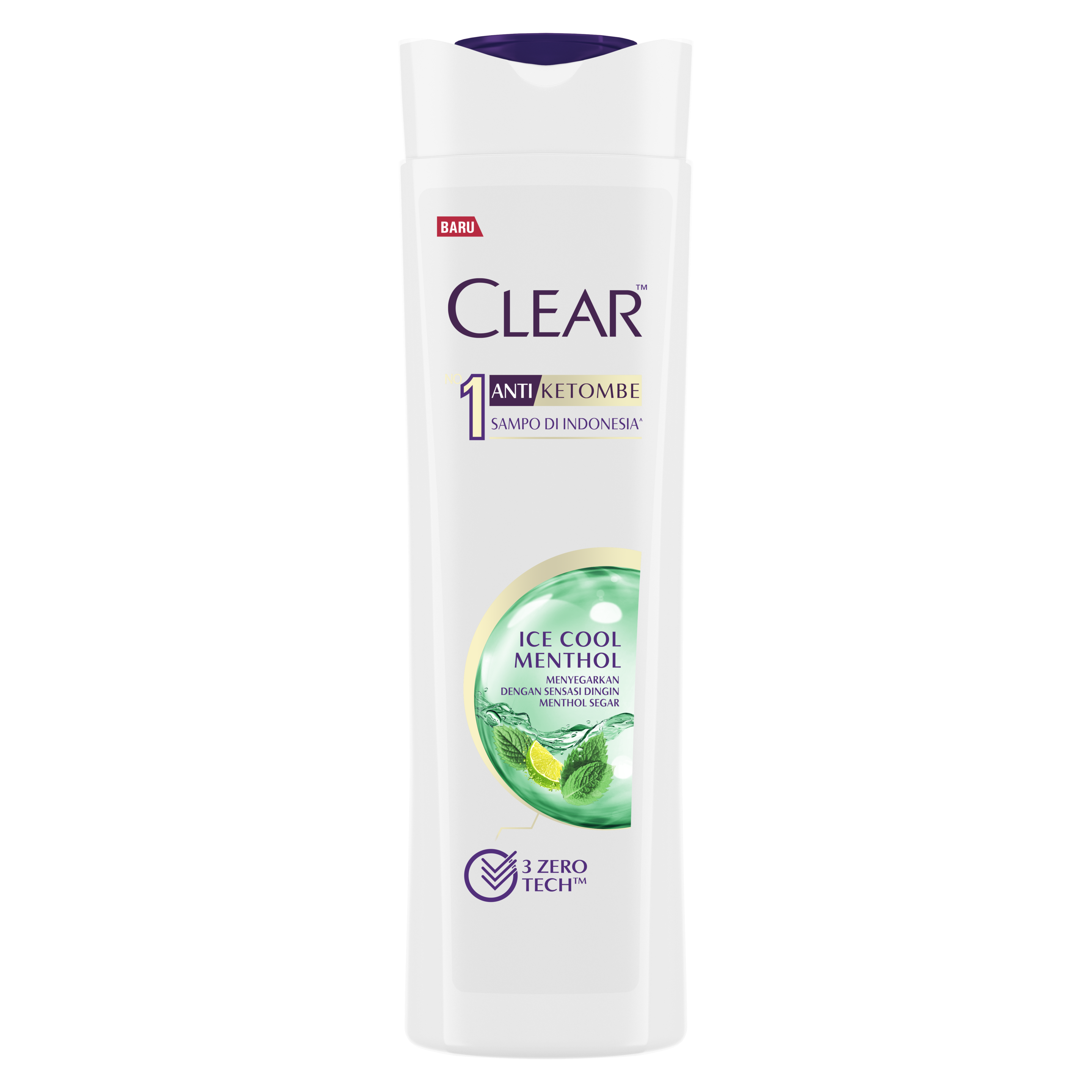 CLEAR  SHAMPO  ICE COOL MENTHOL  125ML packshot