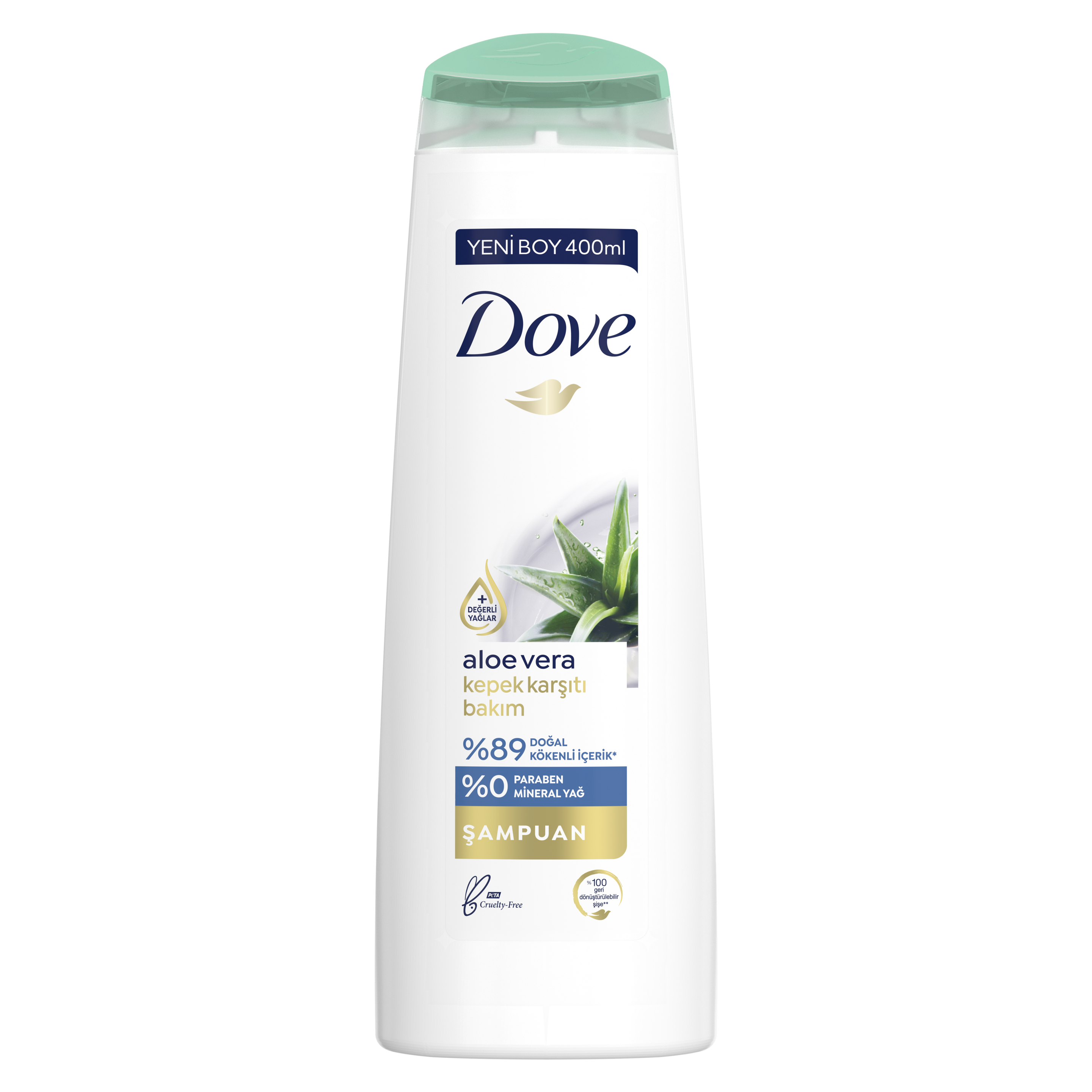 Dove  Saç Bakım Şampuanı  Aloe Vera Kepek Karşıtı Bakım 400 ml