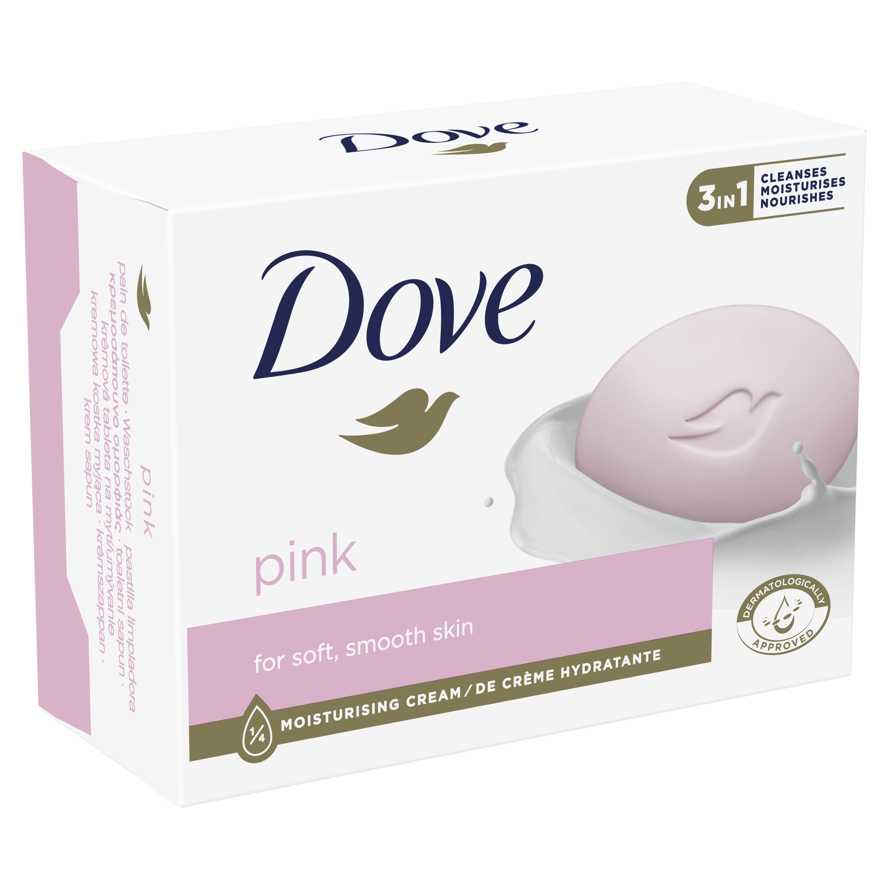 Dove Pink Kremowa kostka myjąca