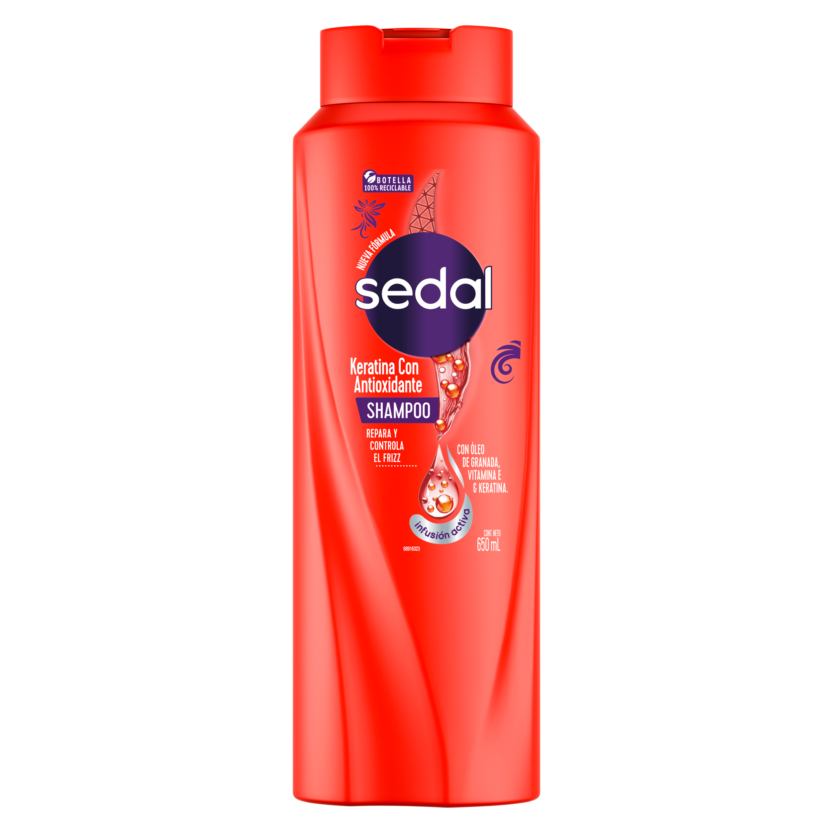 Shampoo Sedal Keratina con Antioxidante 650ML