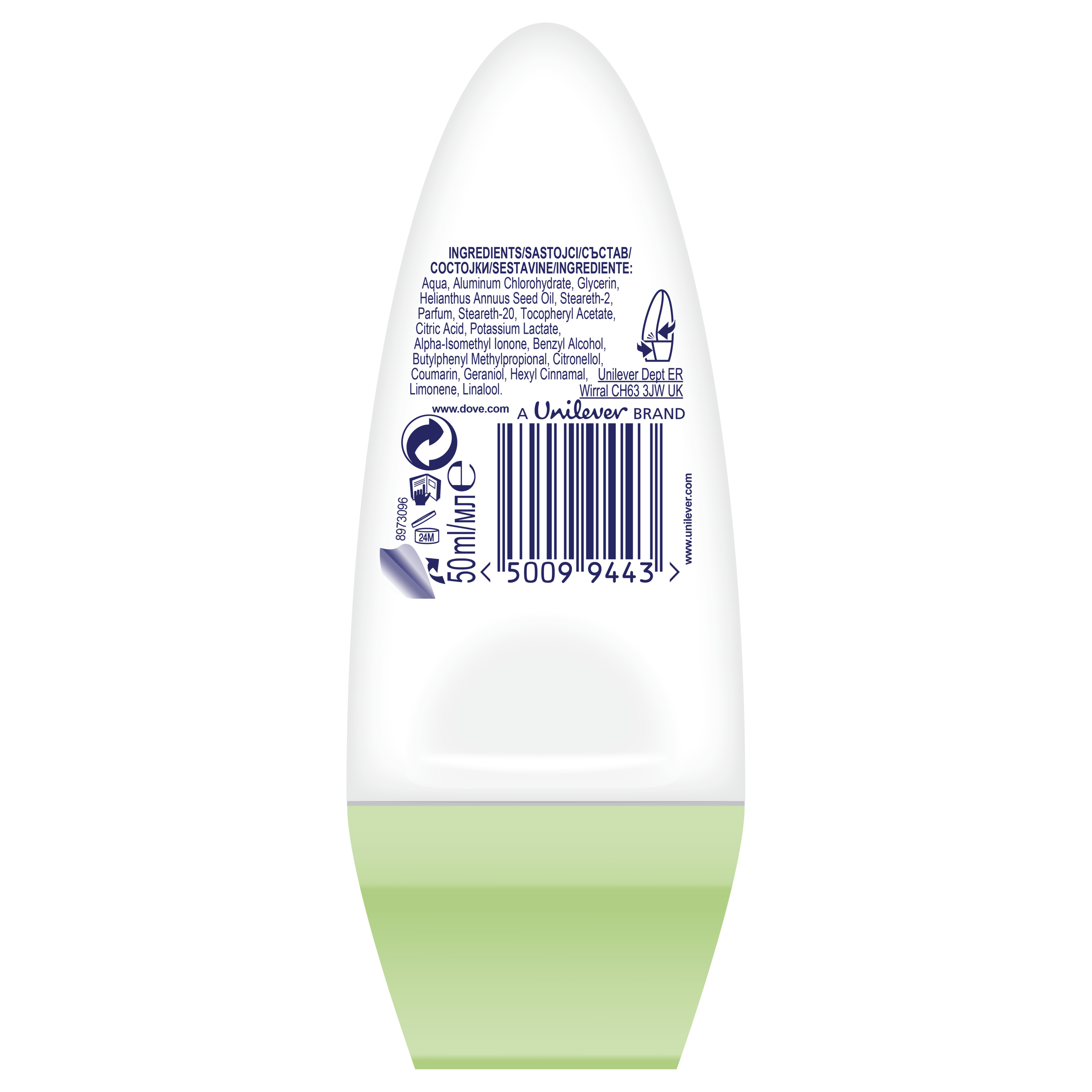 рол-он дезодорант против изпотяване Fresh touch