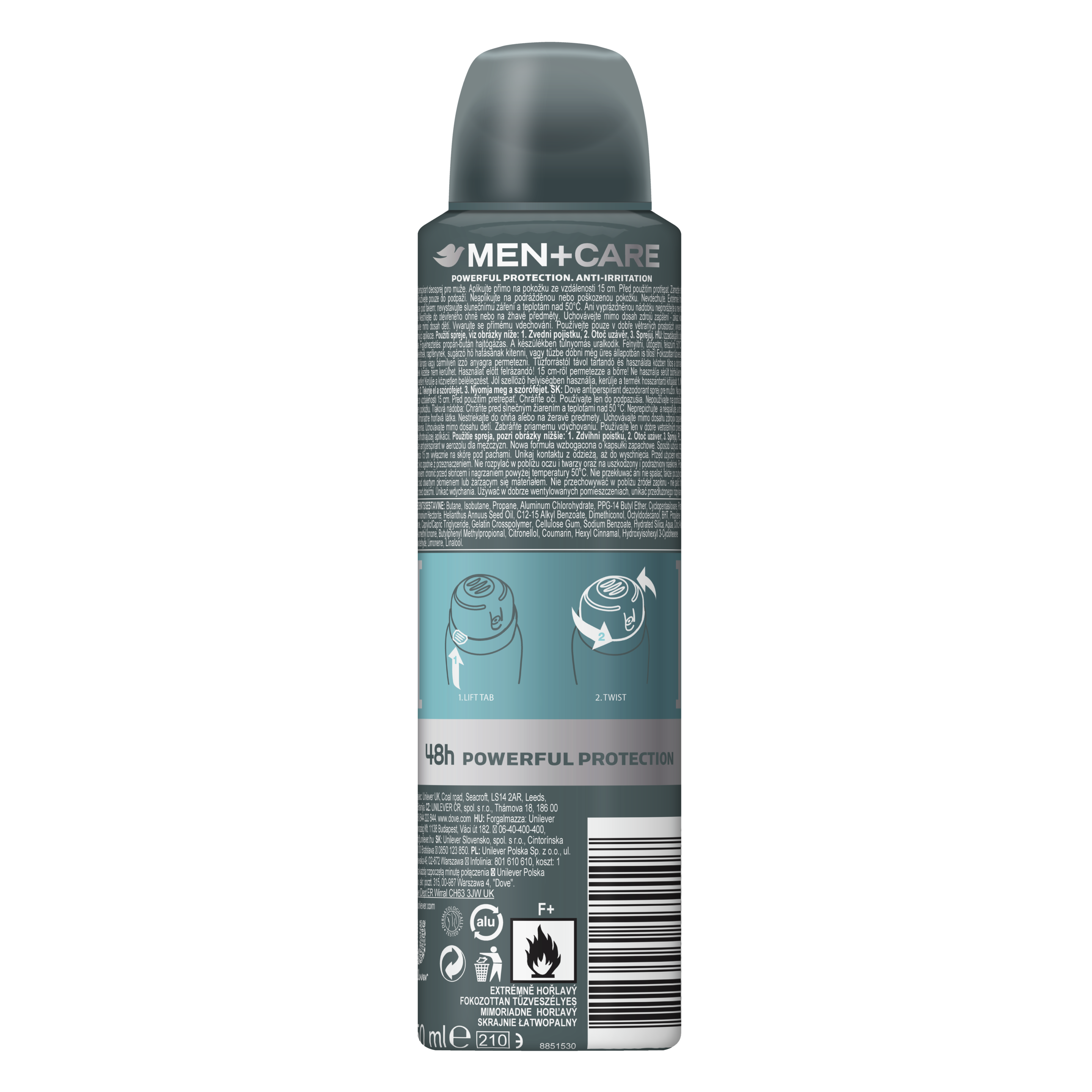 Antiperspirant spray Men+Care Clean Comfort