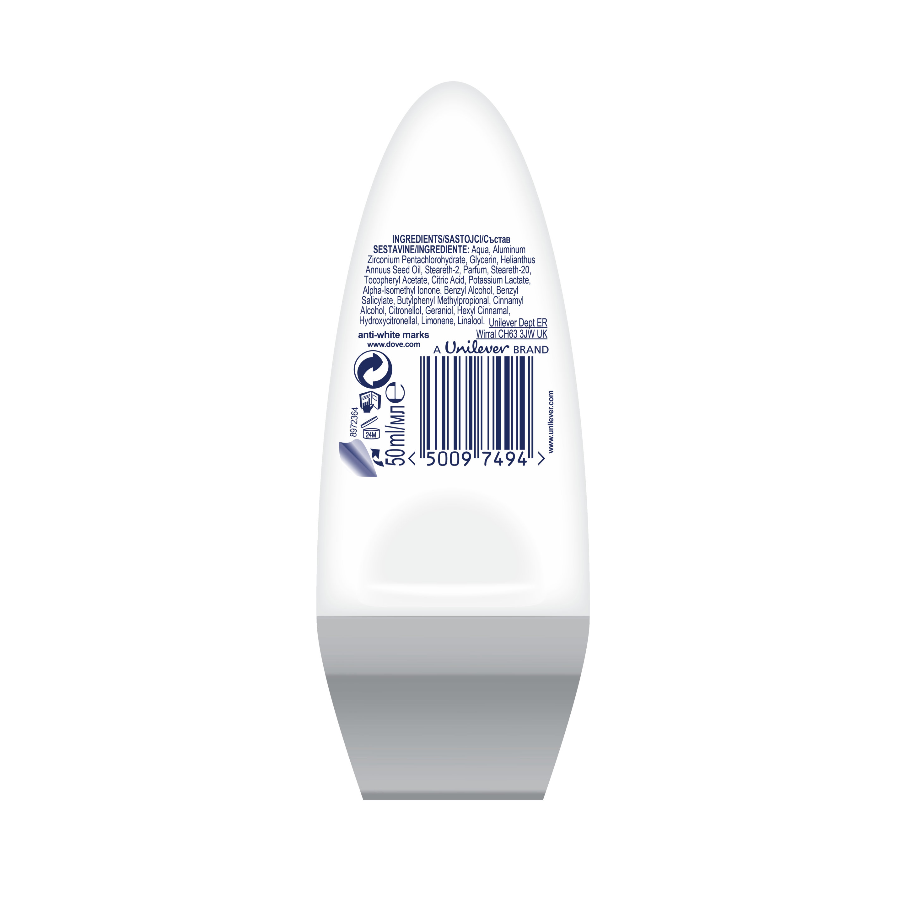 рол-он дезодорант против изпотяване Invisible dry
