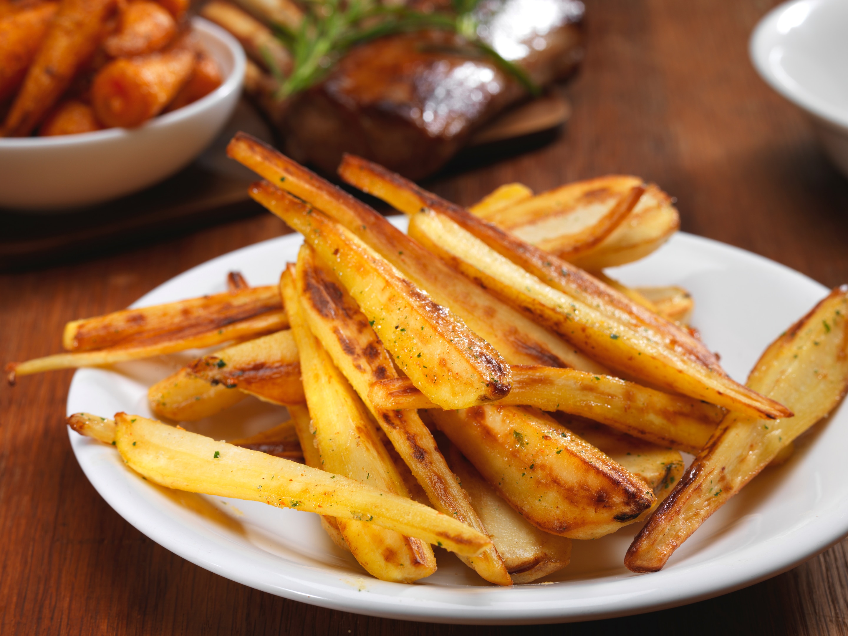 Roast parsnips with knorr vegetable stock cube