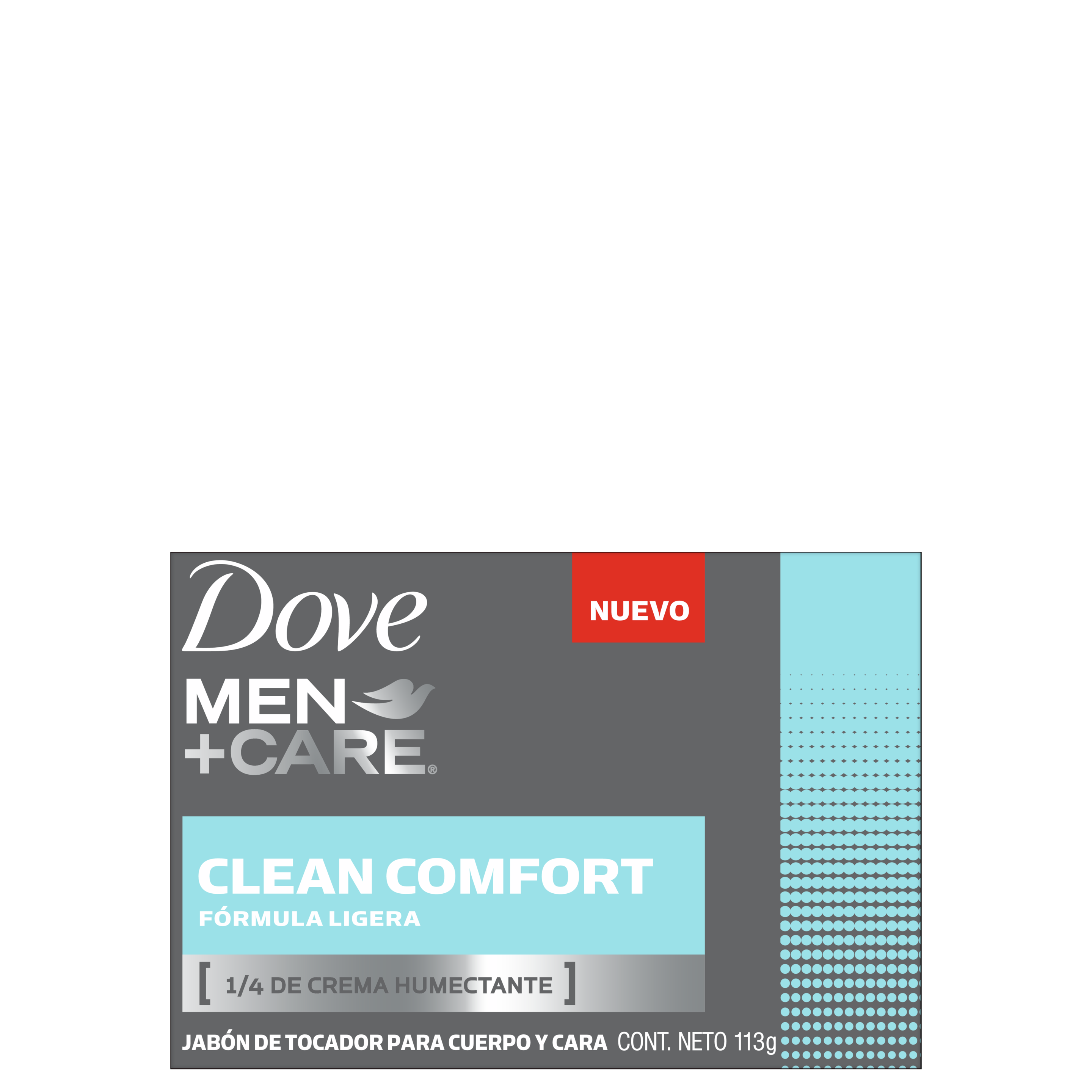Dove Men+Care Jabón en barra para cuerpo y cara Clean Comfort 113g
