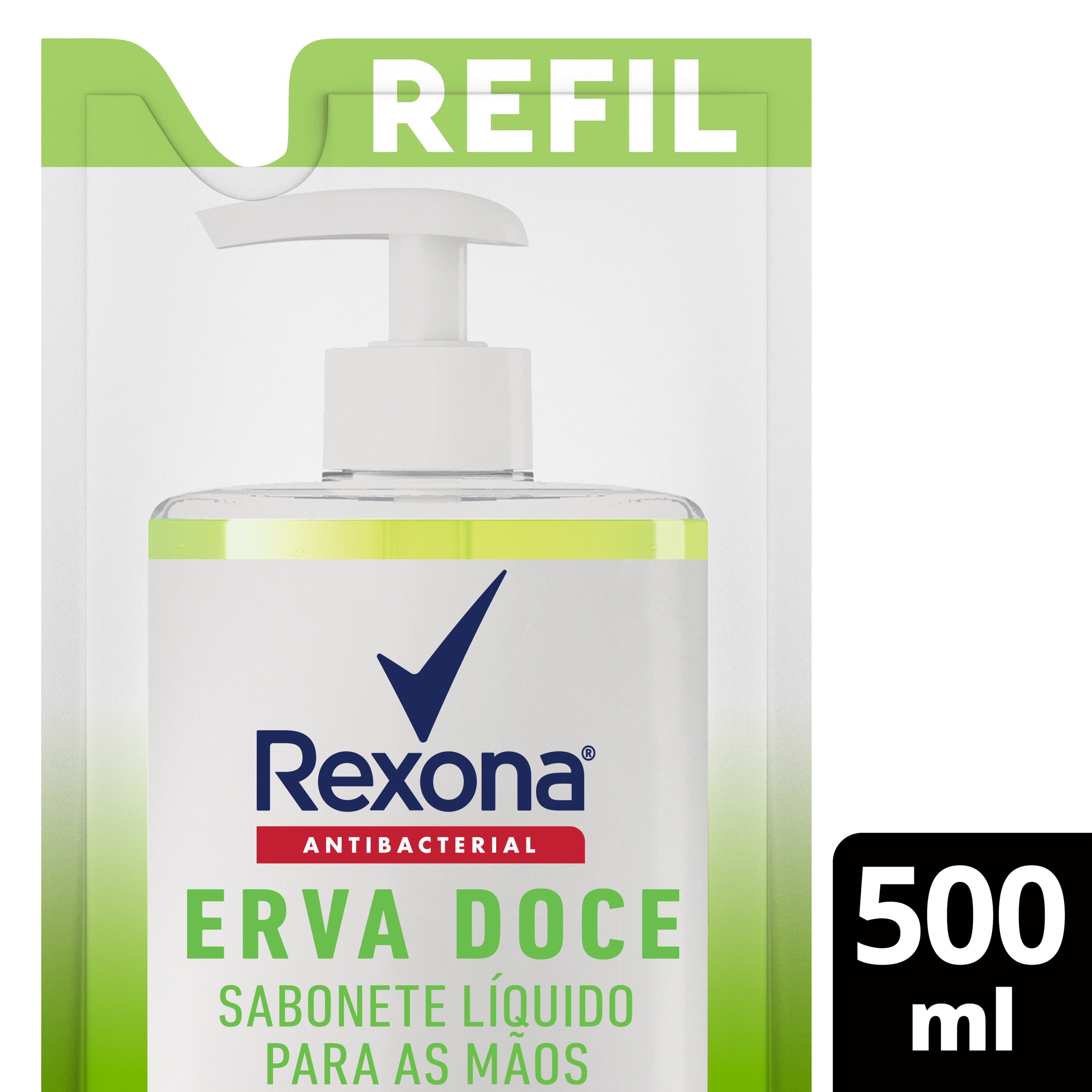 Sabonete Líquido Rexona Antibacterial Erva Doce Para as mãos 500ml