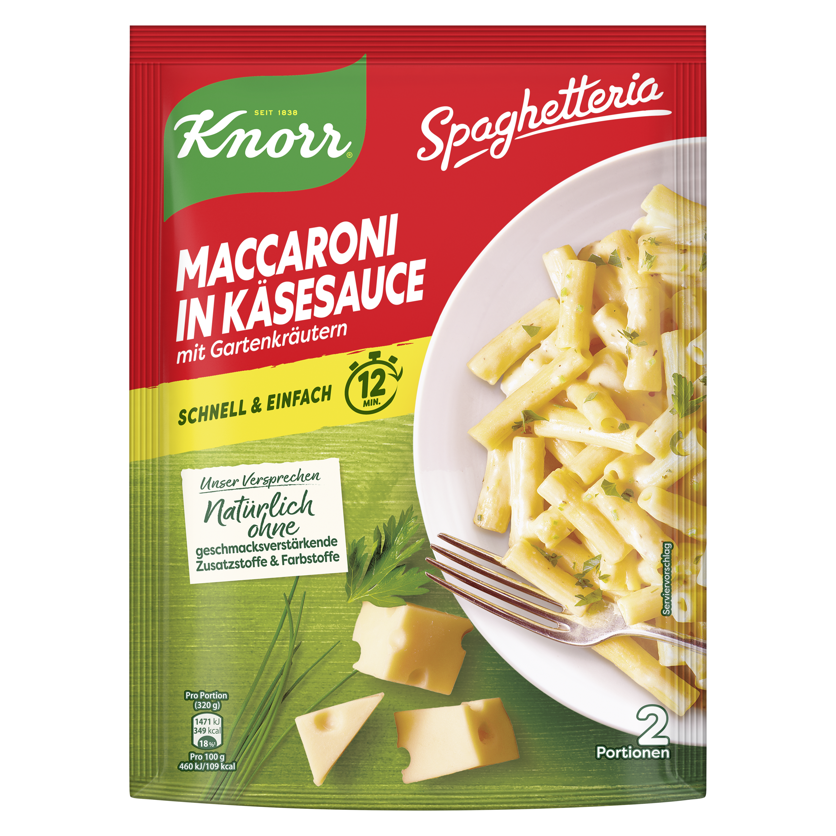 Knorr Spaghetteria Maccaroni in Käsesauce 166g