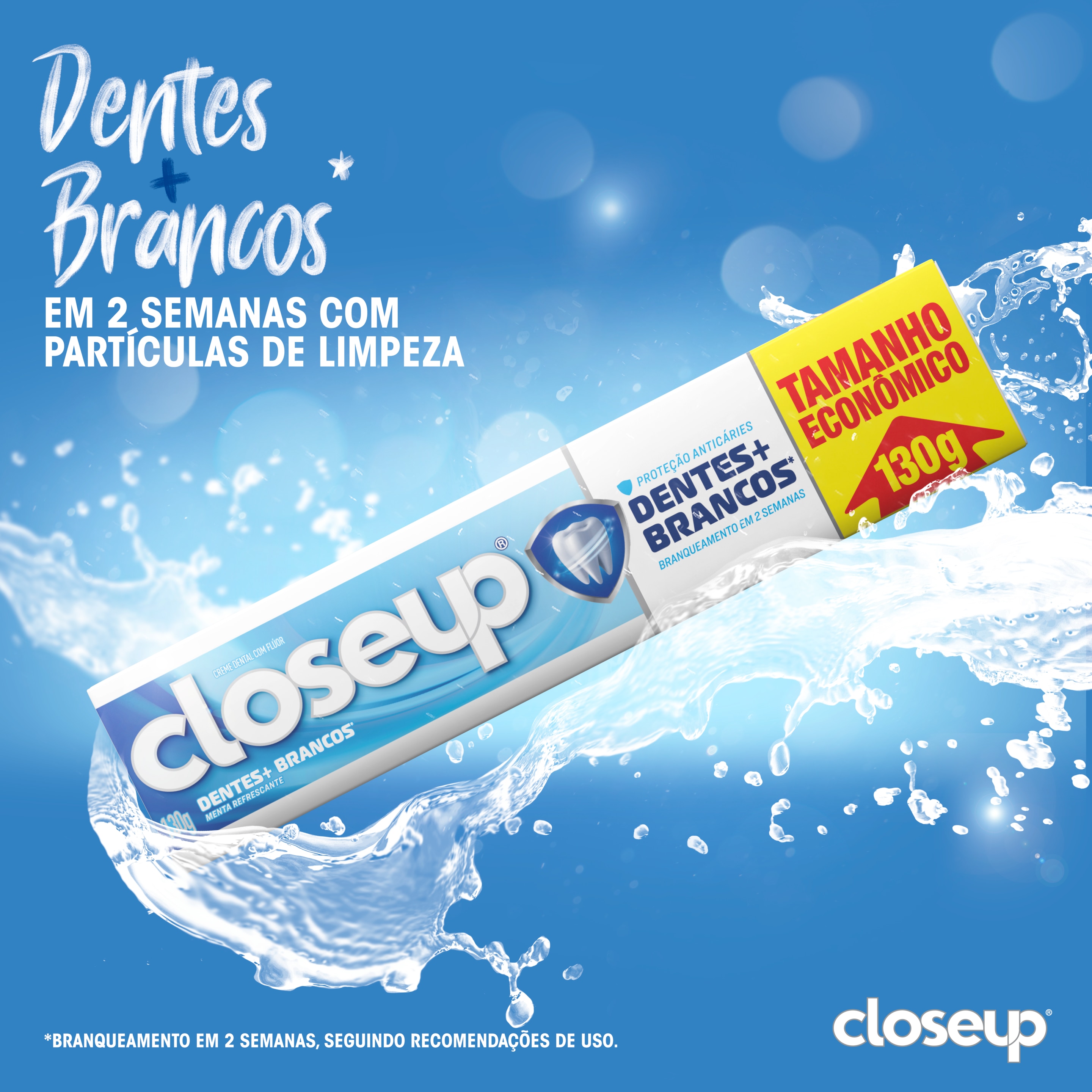 Creme Dental Closeup Dentes + Brancos 130g