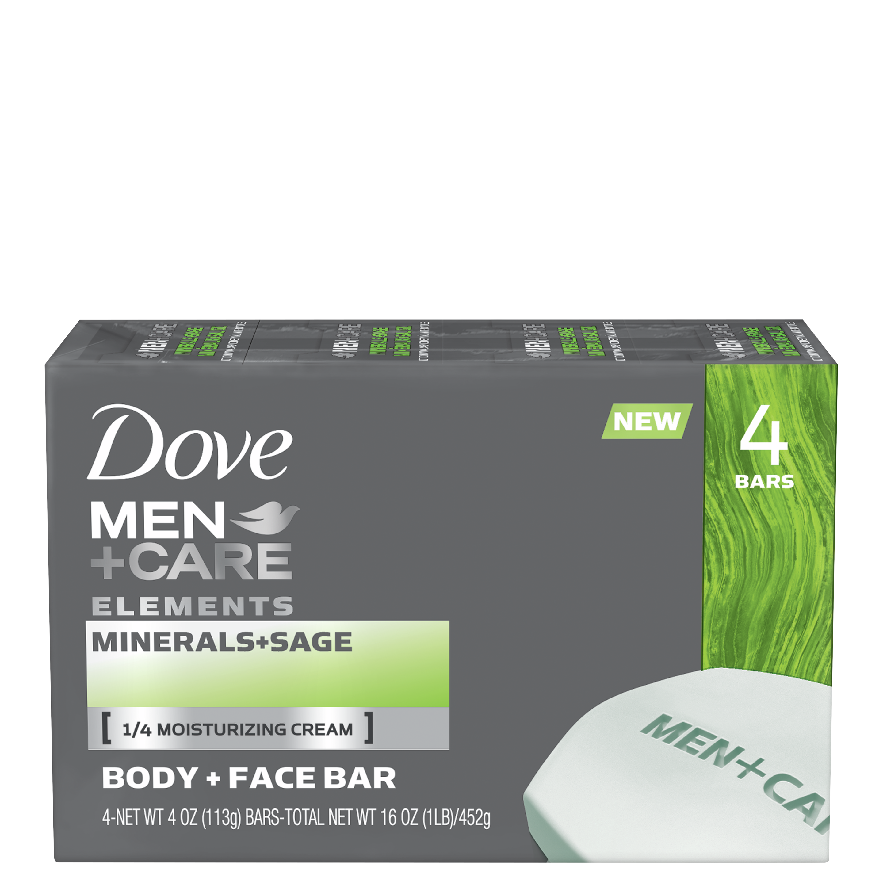 Dove Men+Care Bar Minerals + Sage 4 bar 4 oz