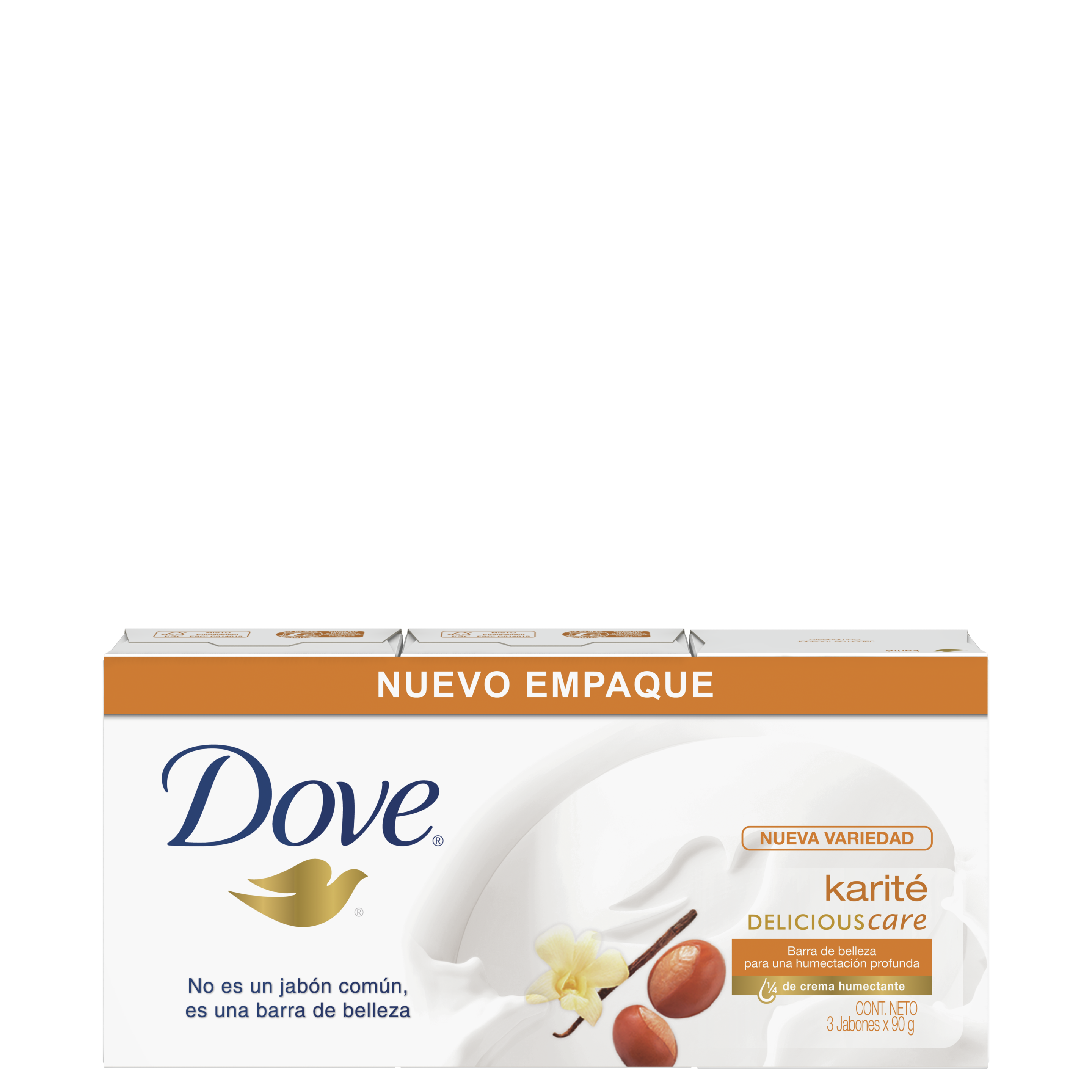 Dove Barra de belleza  Karité y Vainilla 3x90g