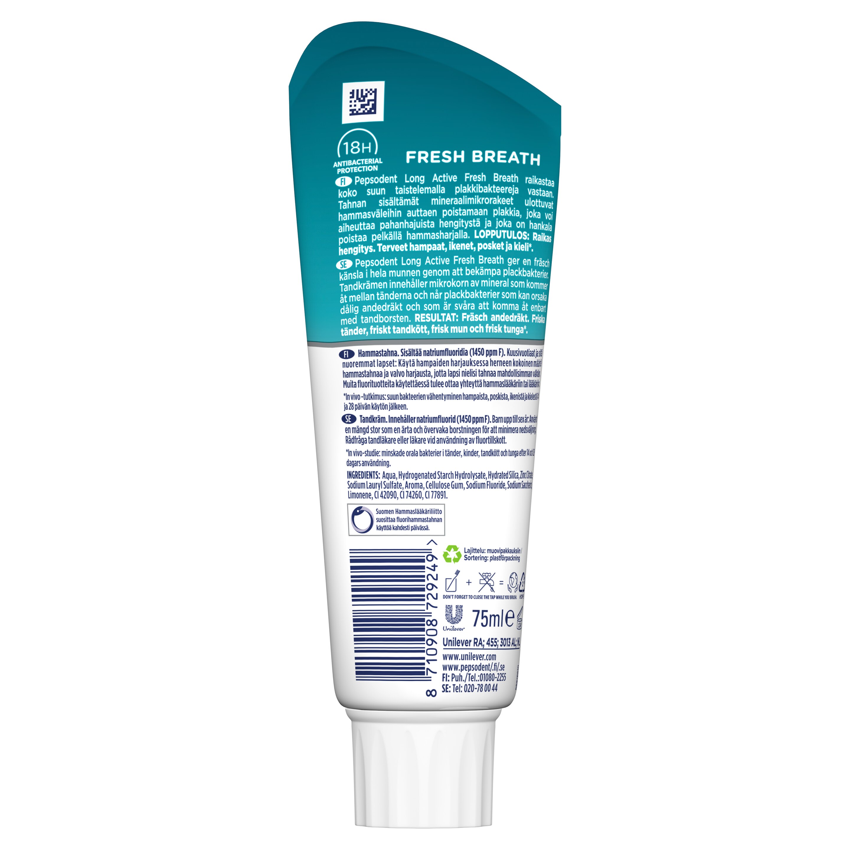 Pepsodent Long Active Fresh Breath tandkräm